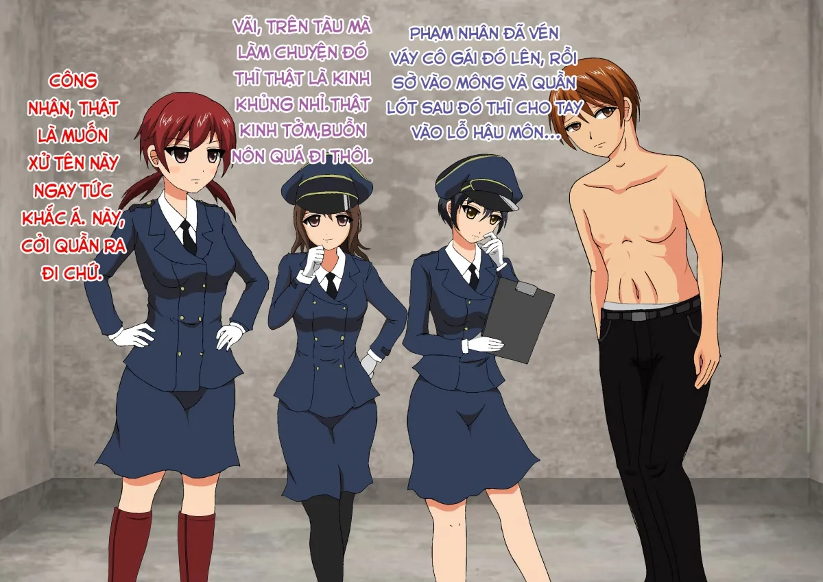 HentaiVN.net - Ảnh 15 - 冤罪で収監された刑務所が ドS女看守だらけだった - Chap 1