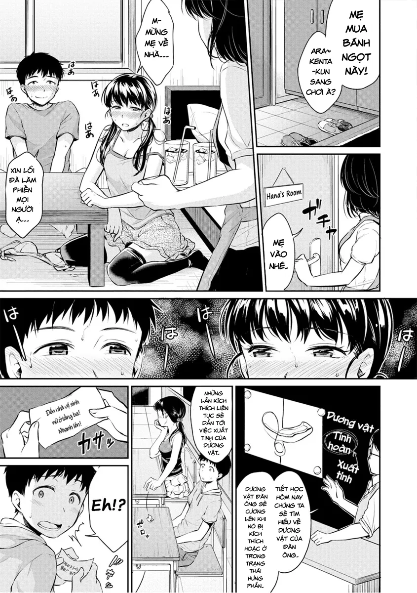 HentaiVN.net - Ảnh 7 - Hãy gặp nhau sau giờ học nhé! [Kyou, Atashinchi Shuugoune!] - Chap 1