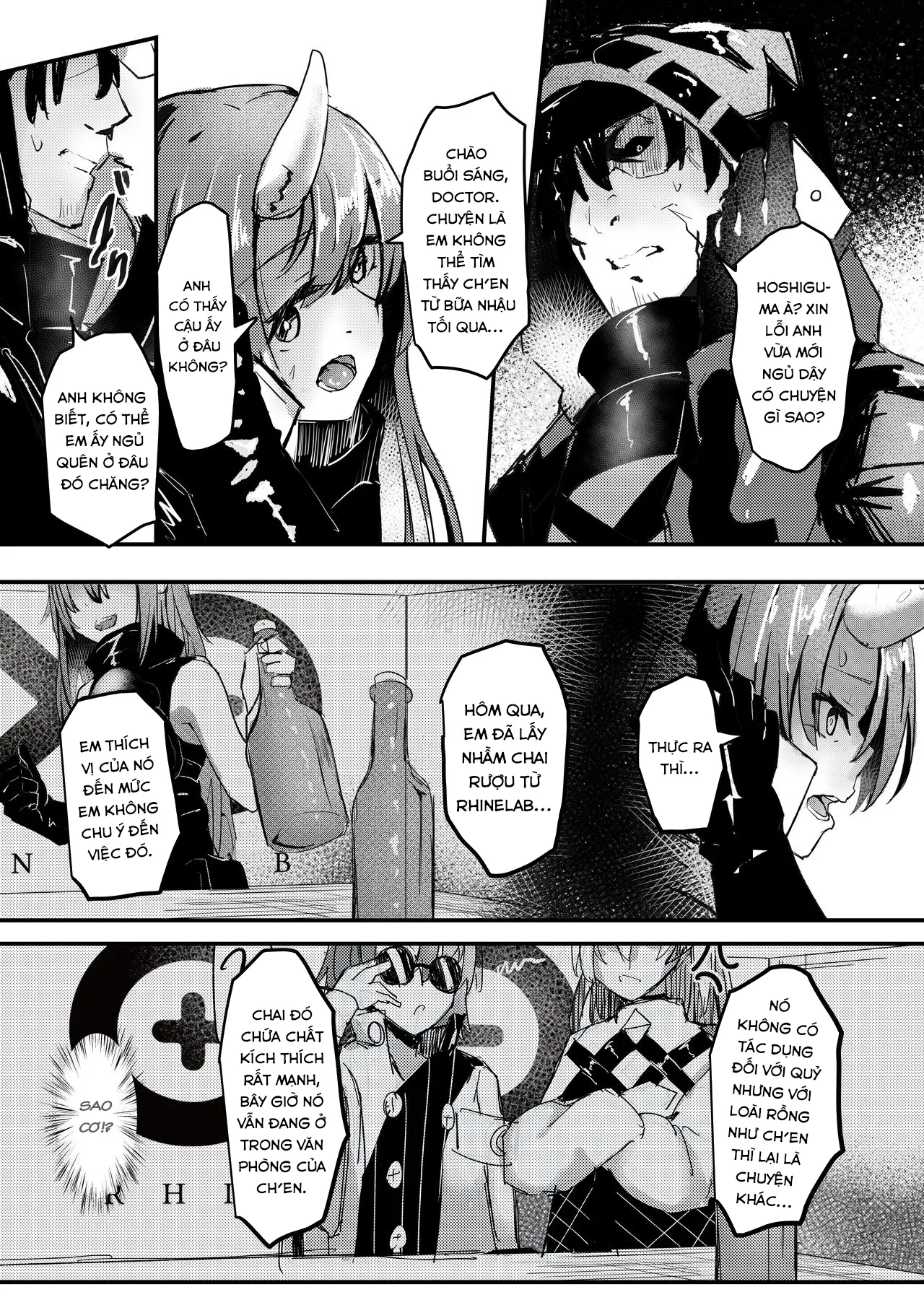 HentaiVN.net - Ảnh 18 - There's No Way That Sir Ch'en Could Be Drunk!!(Arknights) [Ano Ch'en Sir wa Yopparau Wake ga nai!!] - Chap 1