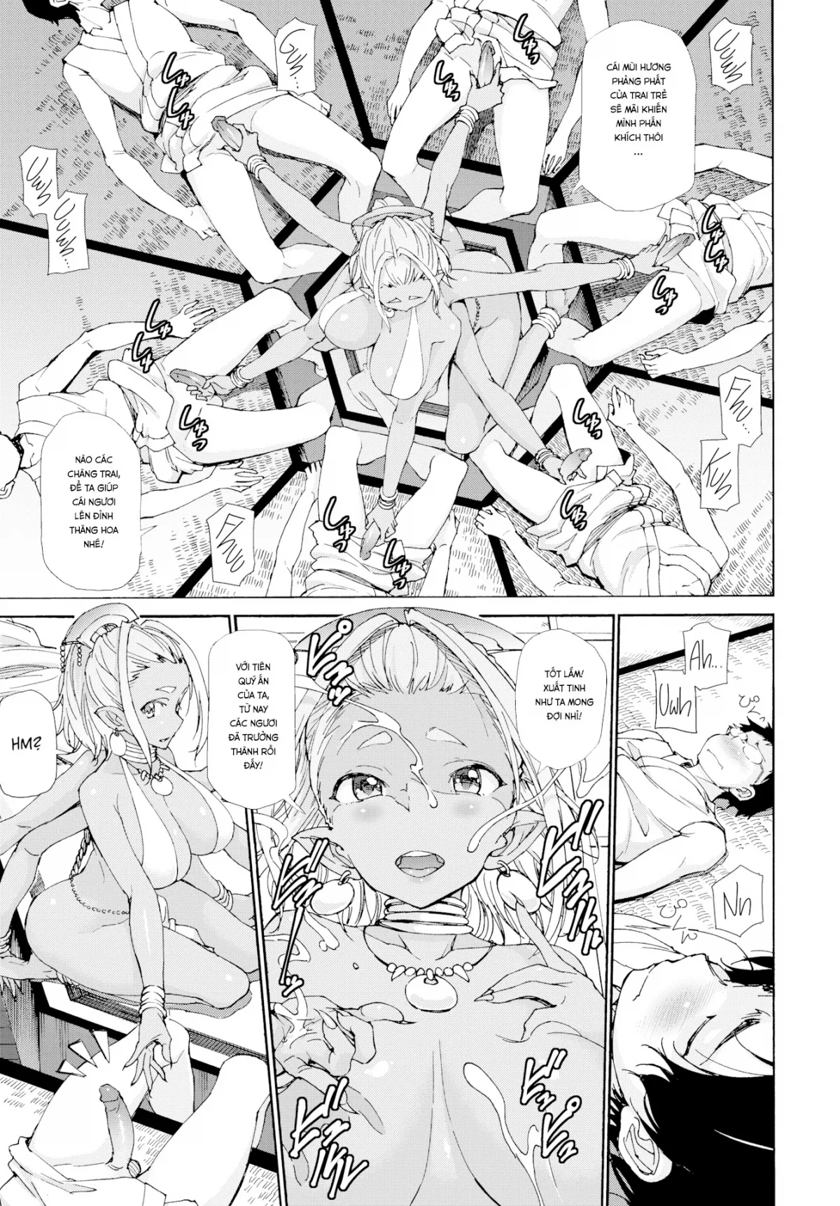 HentaiVN.net - Ảnh 4 - Vệ Thần Của Những Chàng Trai Tân! [Cherry-Popping Asura] - Chap 1