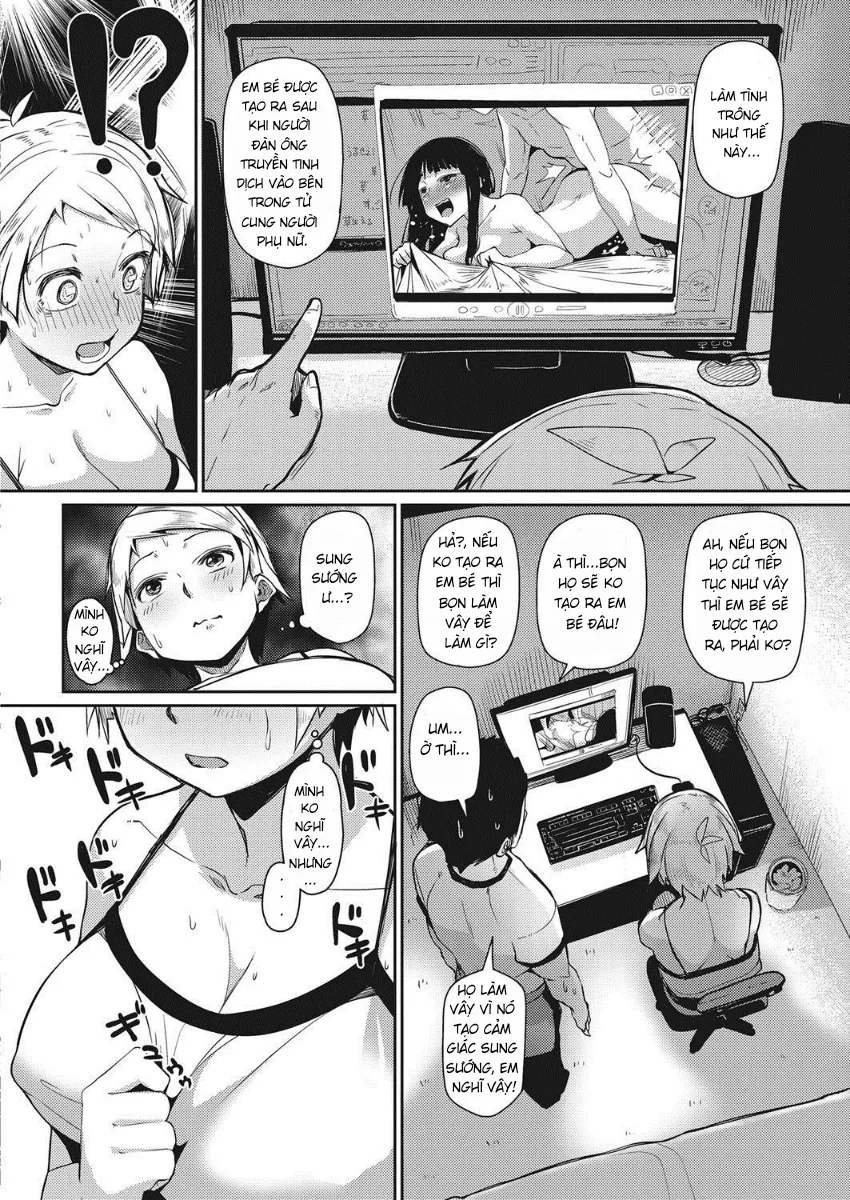 HentaiVN.net - Ảnh 5 - Dạy Bà Chị Hàng Xóm Cách Làm Tình ♡ [Jinrui niha Hokentaiiku ga Hituyoudesu] - Chap 1