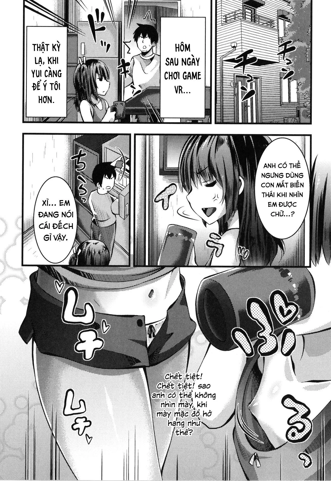HentaiVN.net - Ảnh 12 - Em gái trong VR của tôi biến thành em gái thật. [My VR Little-Sister is Just Around the Corner] - Chap 1