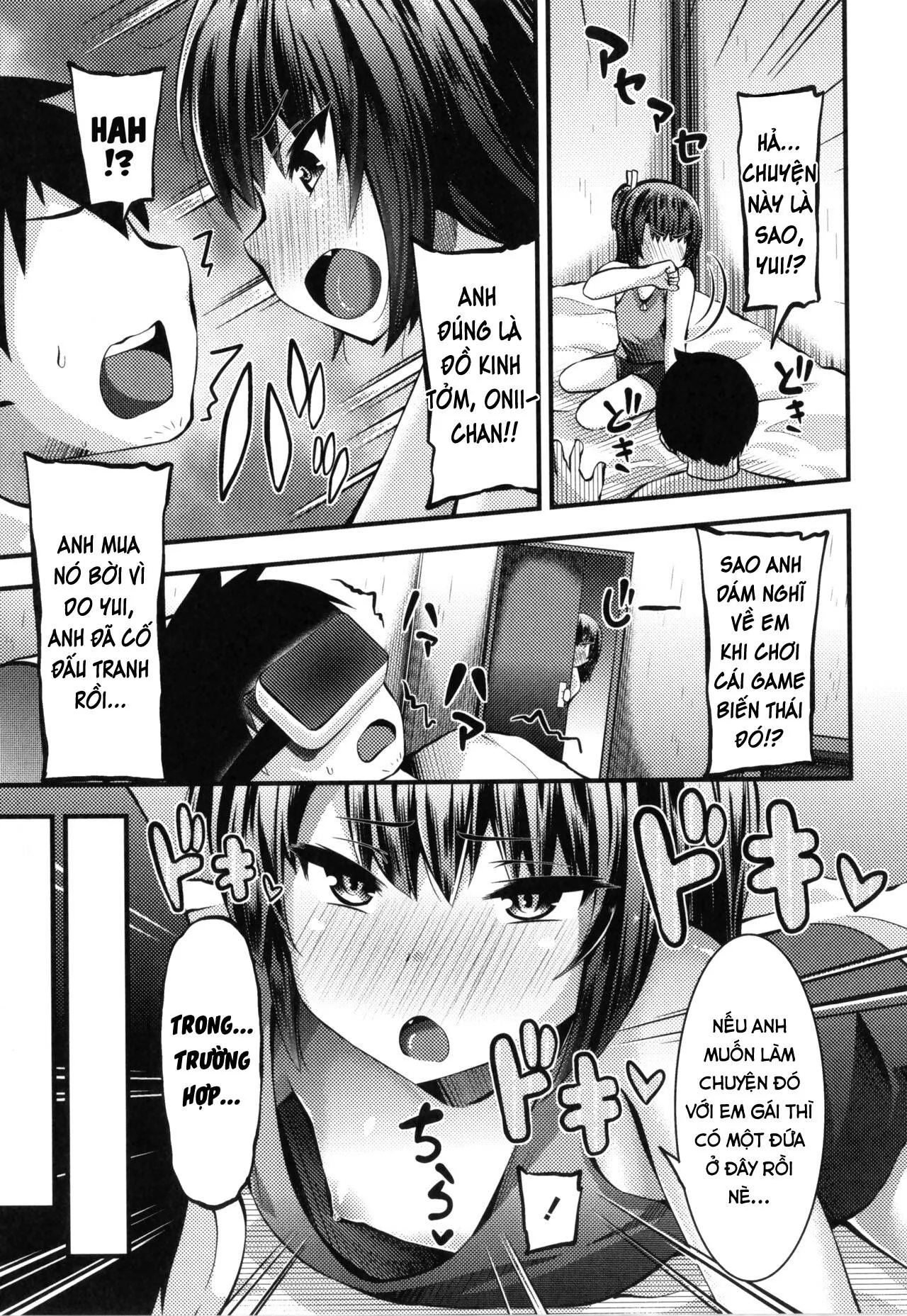 HentaiVN.net - Ảnh 15 - Em gái trong VR của tôi biến thành em gái thật. [My VR Little-Sister is Just Around the Corner] - Chap 1