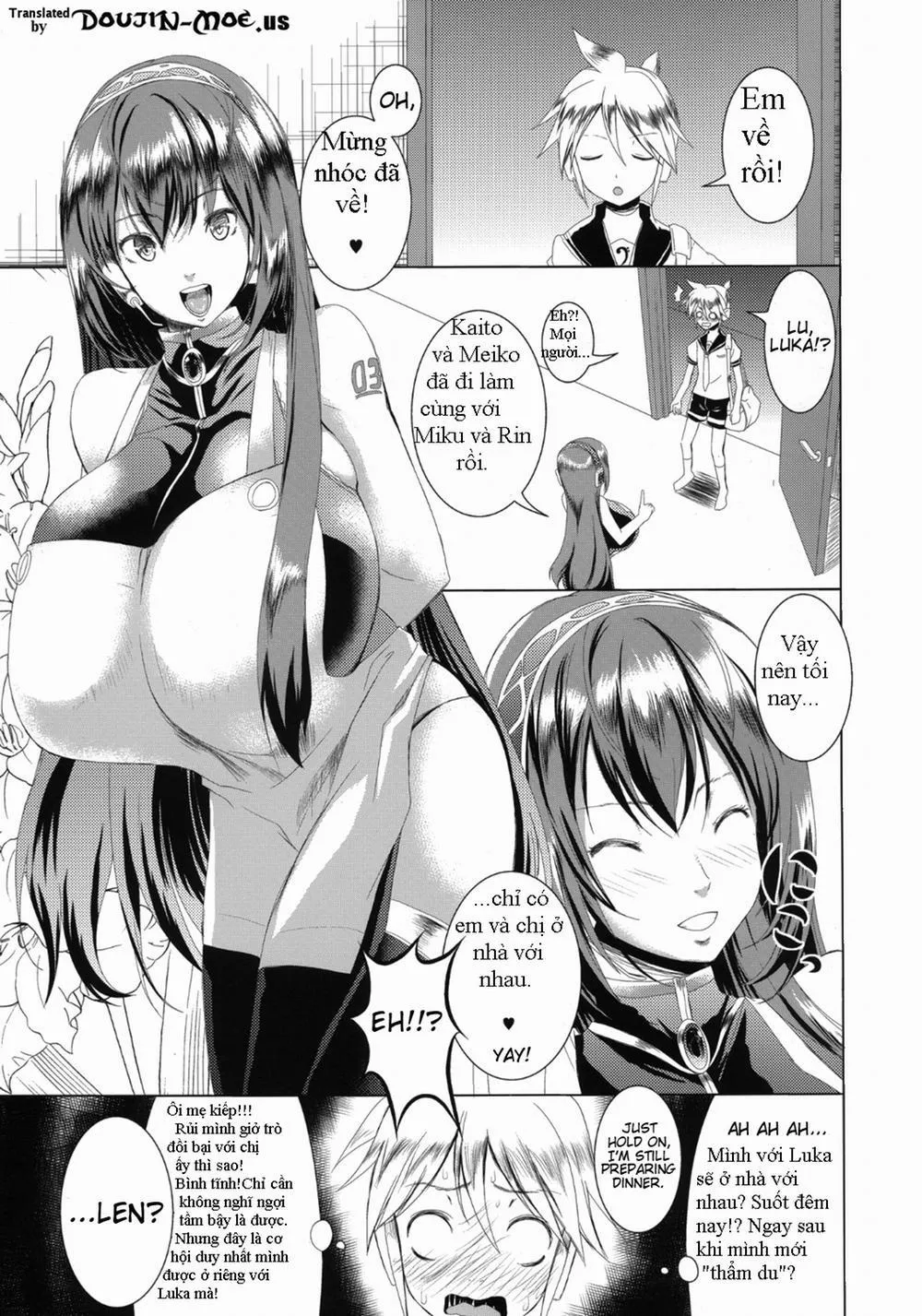 HentaiVN.net - Ảnh 6 - Just Be Breasts (Vocaloid) - Chap 1