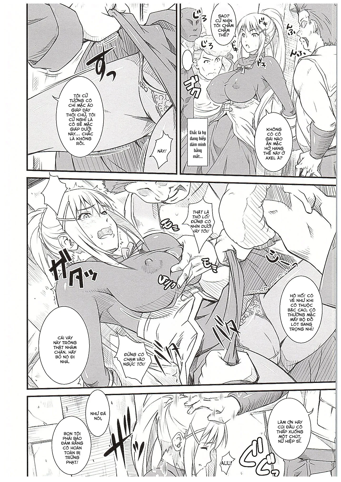 HentaiVN.net - Ảnh 6 - Nữ hiệp sĩ máu M [Kono Iyarashii Sei Kishi ni ○○ o! ; このイヤらしい性騎士に○○を!] - Chap 1