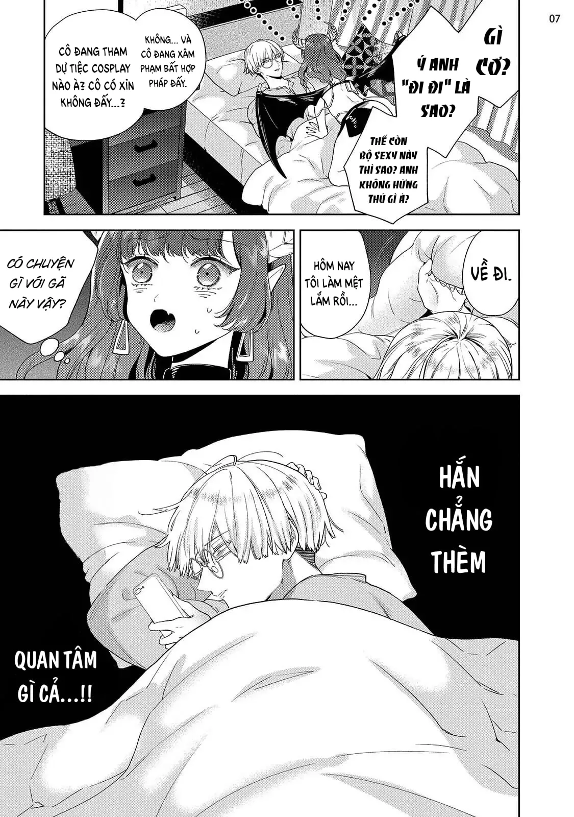 HentaiVN.net - Ảnh 10 - Nàng Succubus Đầy Tự Tin Nhưng Mục Tiêu Của Cô Ấy Lại Bất Lực [自信家サキュバスと勃ちの悪い男] - Chap 1