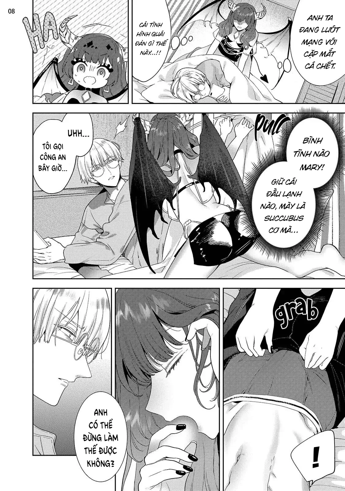 HentaiVN.net - Ảnh 11 - Nàng Succubus Đầy Tự Tin Nhưng Mục Tiêu Của Cô Ấy Lại Bất Lực [自信家サキュバスと勃ちの悪い男] - Chap 1