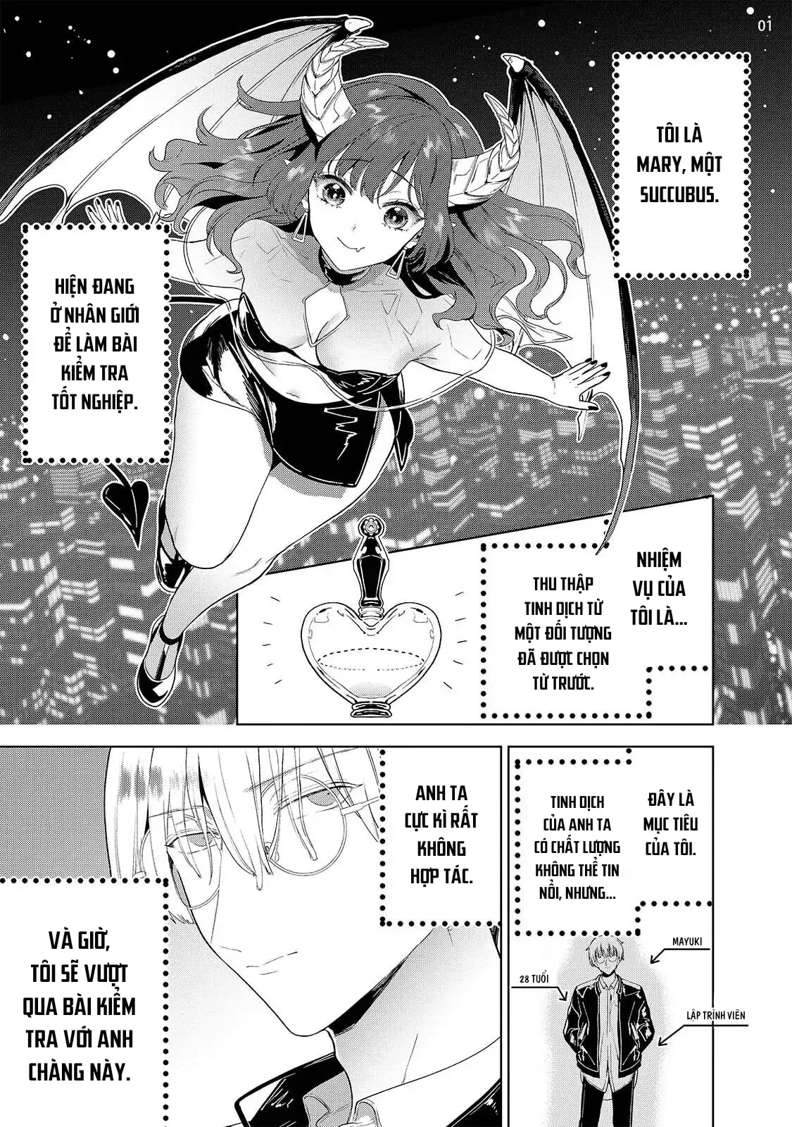 HentaiVN.net - Ảnh 3 - Nàng Succubus Đầy Tự Tin Nhưng Mục Tiêu Của Cô Ấy Lại Bất Lực [自信家サキュバスと勃ちの悪い男] - Chap 3