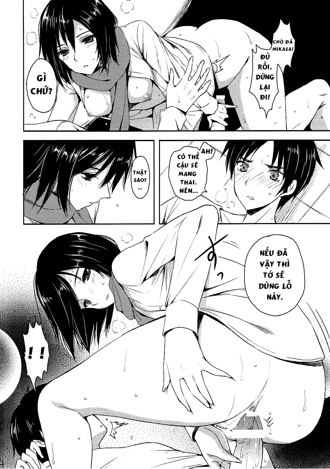 HentaiVN.net - Ảnh 5 - Akarui Kazoku Keikaku (Attack On Titan) [Cheerful Family Planning] - Chap 1