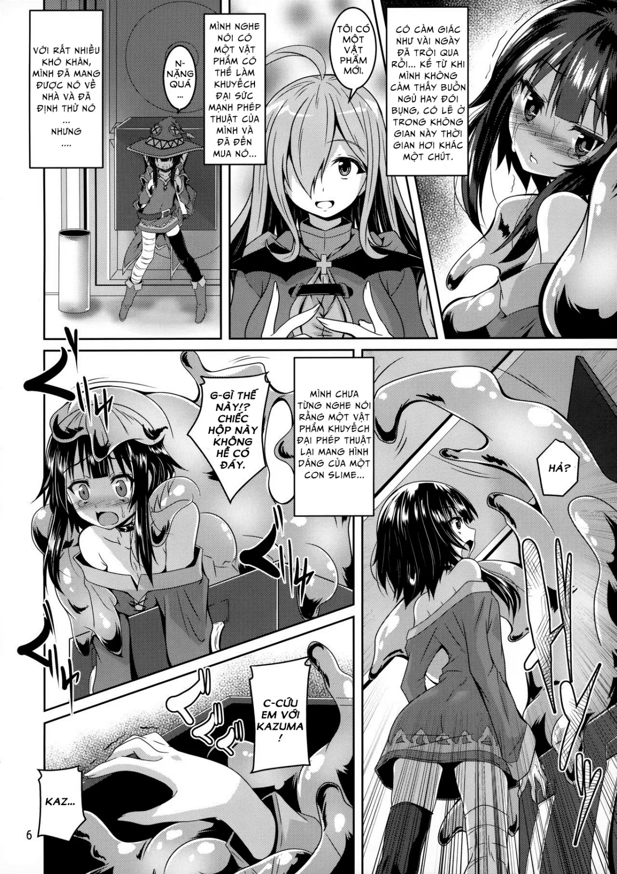 HentaiVN.net - Ảnh 4 - Megumin Đắm Mình Trong Slime (Kono Subarashii Sekai ni Syukufuku o!) [Megumin Slime-zuke! : Slime Immersed Megumin!] - Chap 1