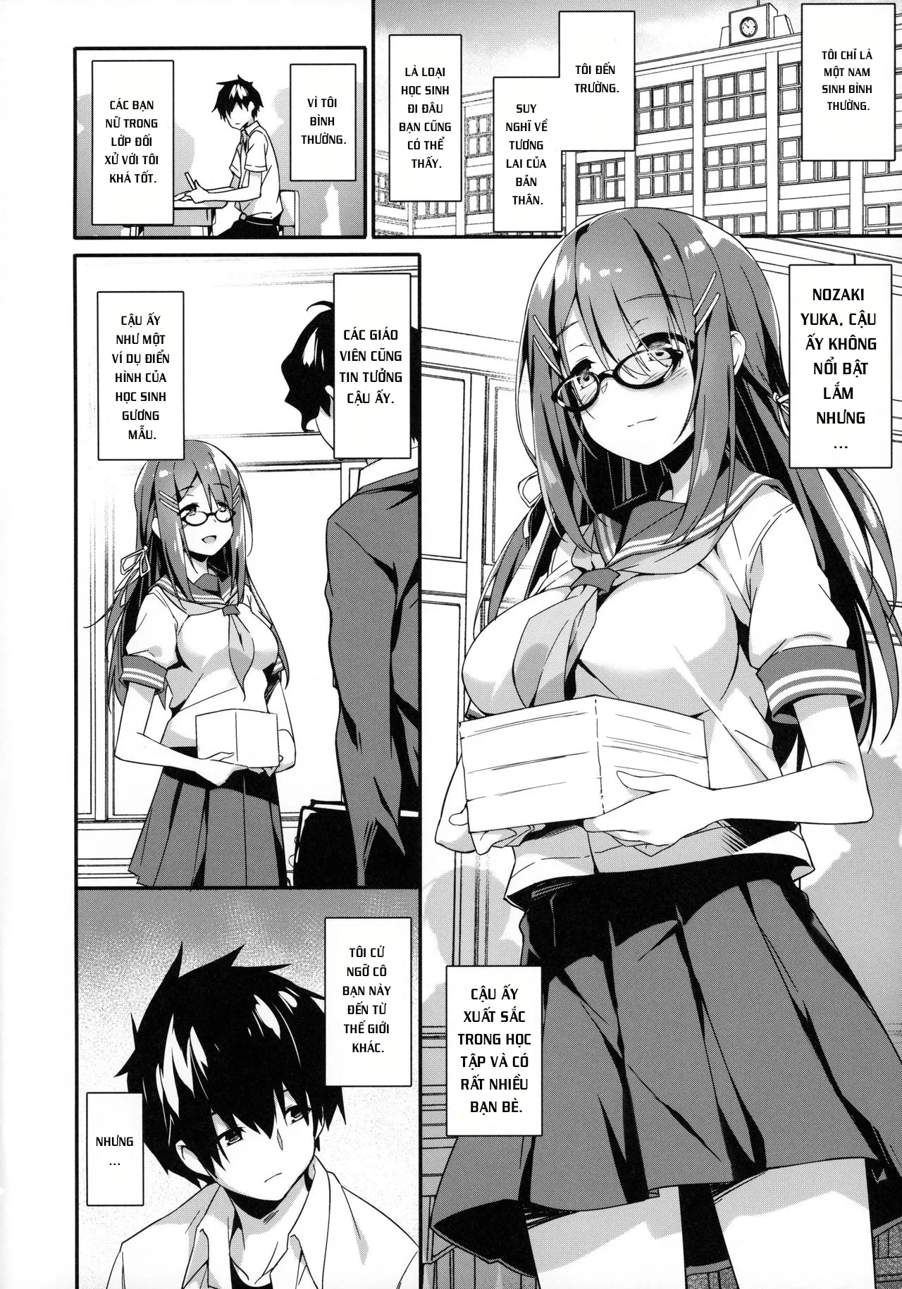 HentaiVN.net - Ảnh 4 - Akogare no Kanojo to Punt no Zureta Boku - Chap 1