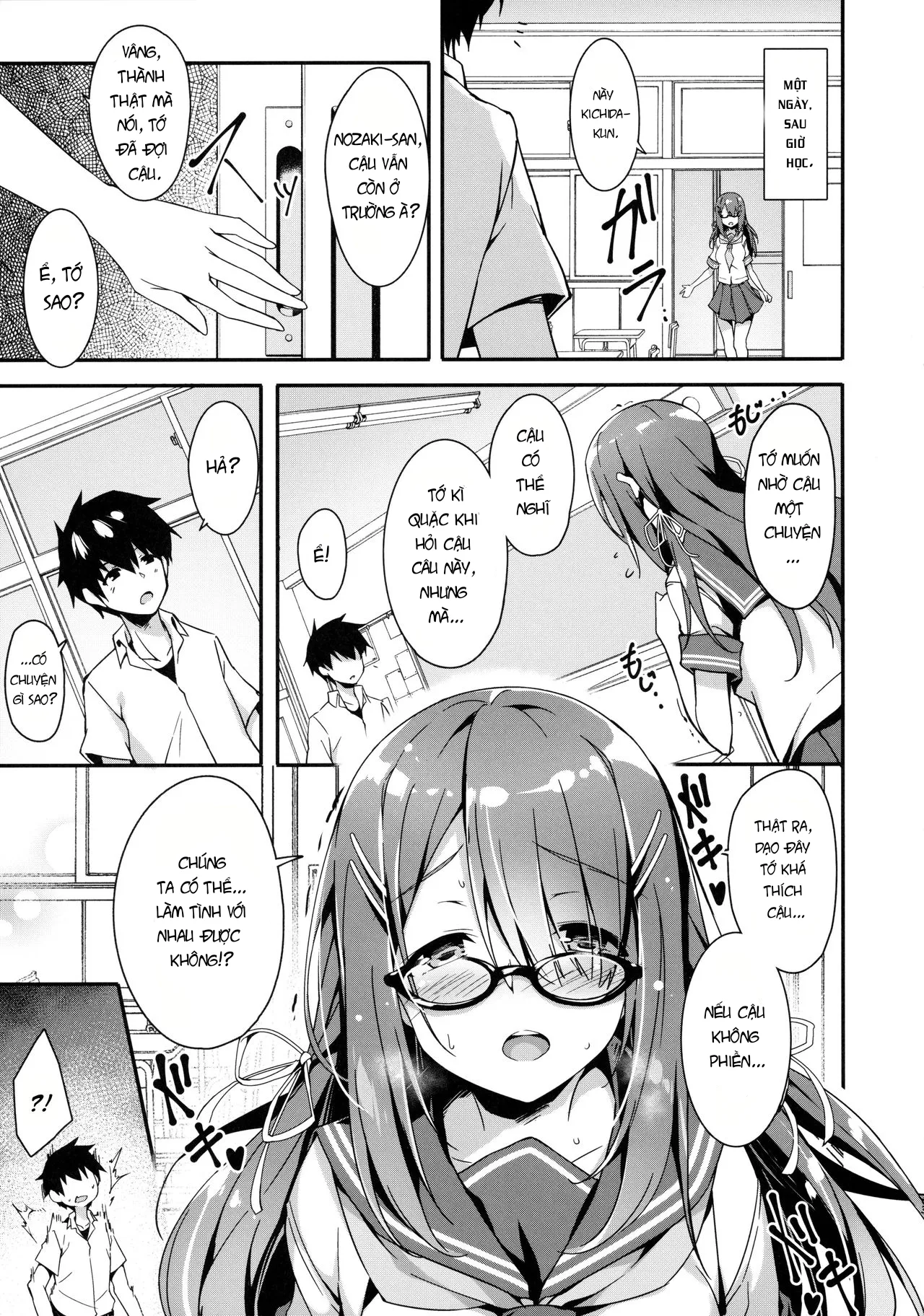 HentaiVN.net - Ảnh 5 - Akogare no Kanojo to Punt no Zureta Boku - Chap 1