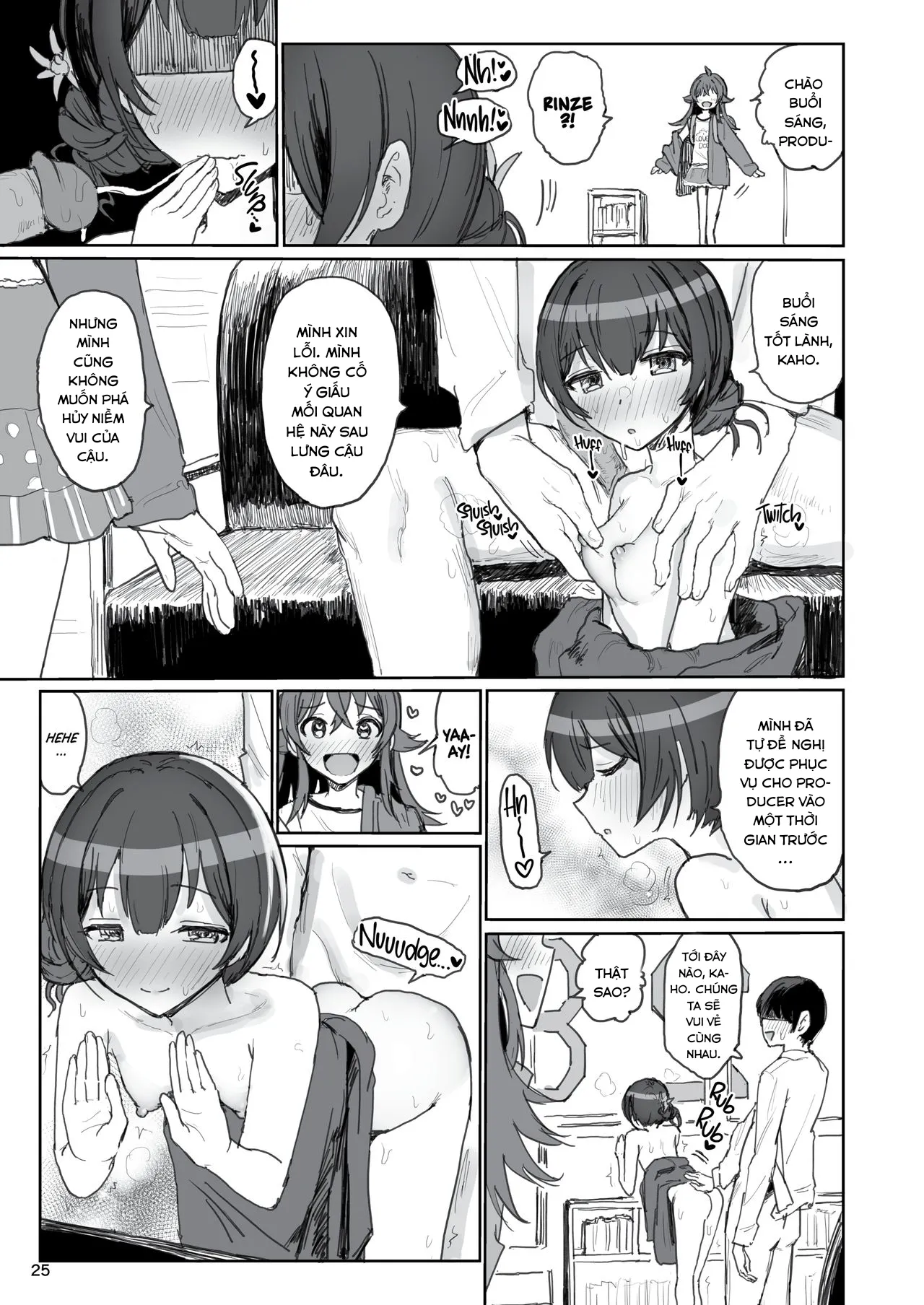 HentaiVN.net - Ảnh 25 - Komiya Kaho VS Producer Super Namahame Koubi Daikessen! (THE iDOLM@STER: Shiny Colors) [Komiya Kaho vs Producer Competitive Sex Marathon!] - Chap 1