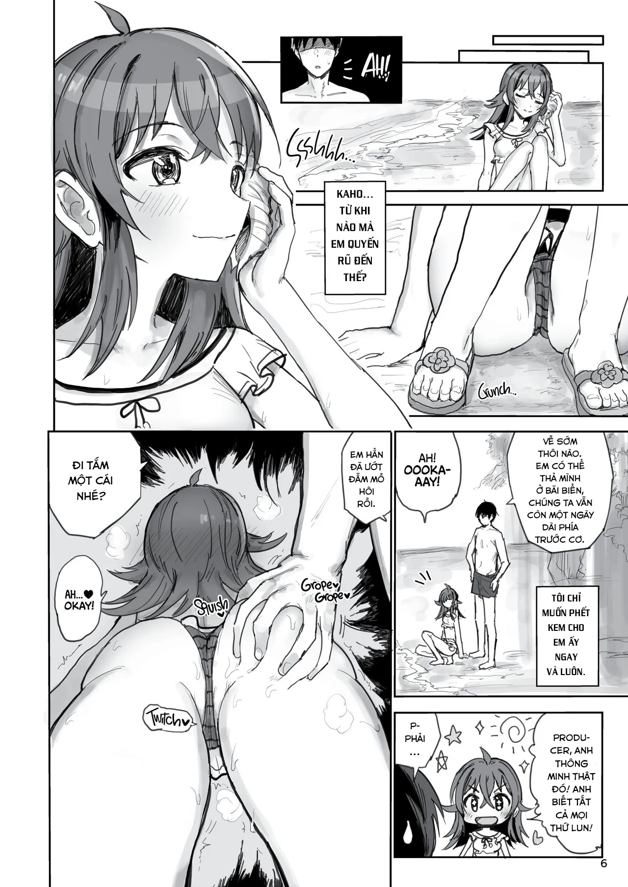 HentaiVN.net - Ảnh 6 - Komiya Kaho VS Producer Super Namahame Koubi Daikessen! (THE iDOLM@STER: Shiny Colors) [Komiya Kaho vs Producer Competitive Sex Marathon!] - Chap 1
