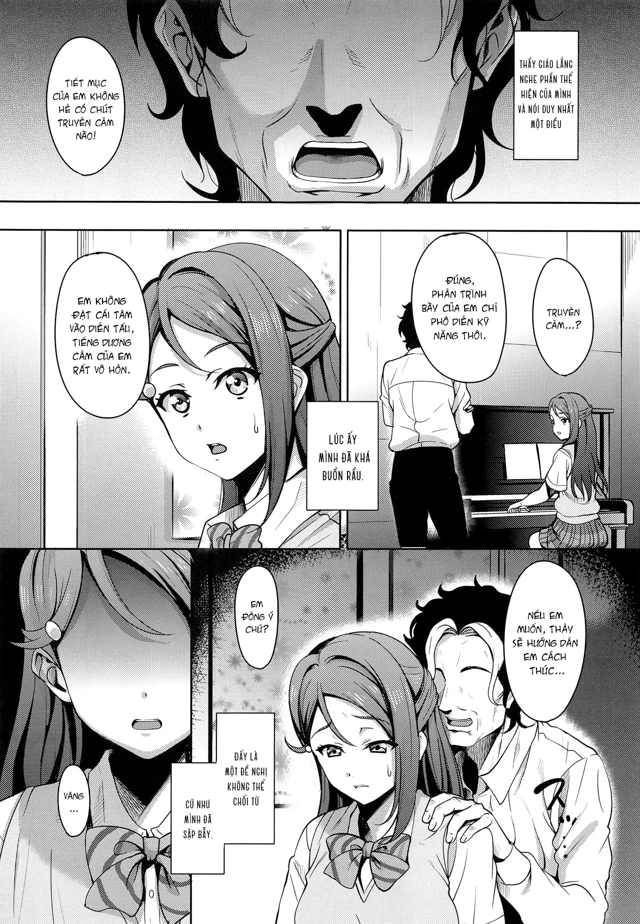 HentaiVN.net - Ảnh 4 - Học đàn đúng cách [Ano Hi Kanojo ga Piano o Hikenakatta Wake] - Chap 1
