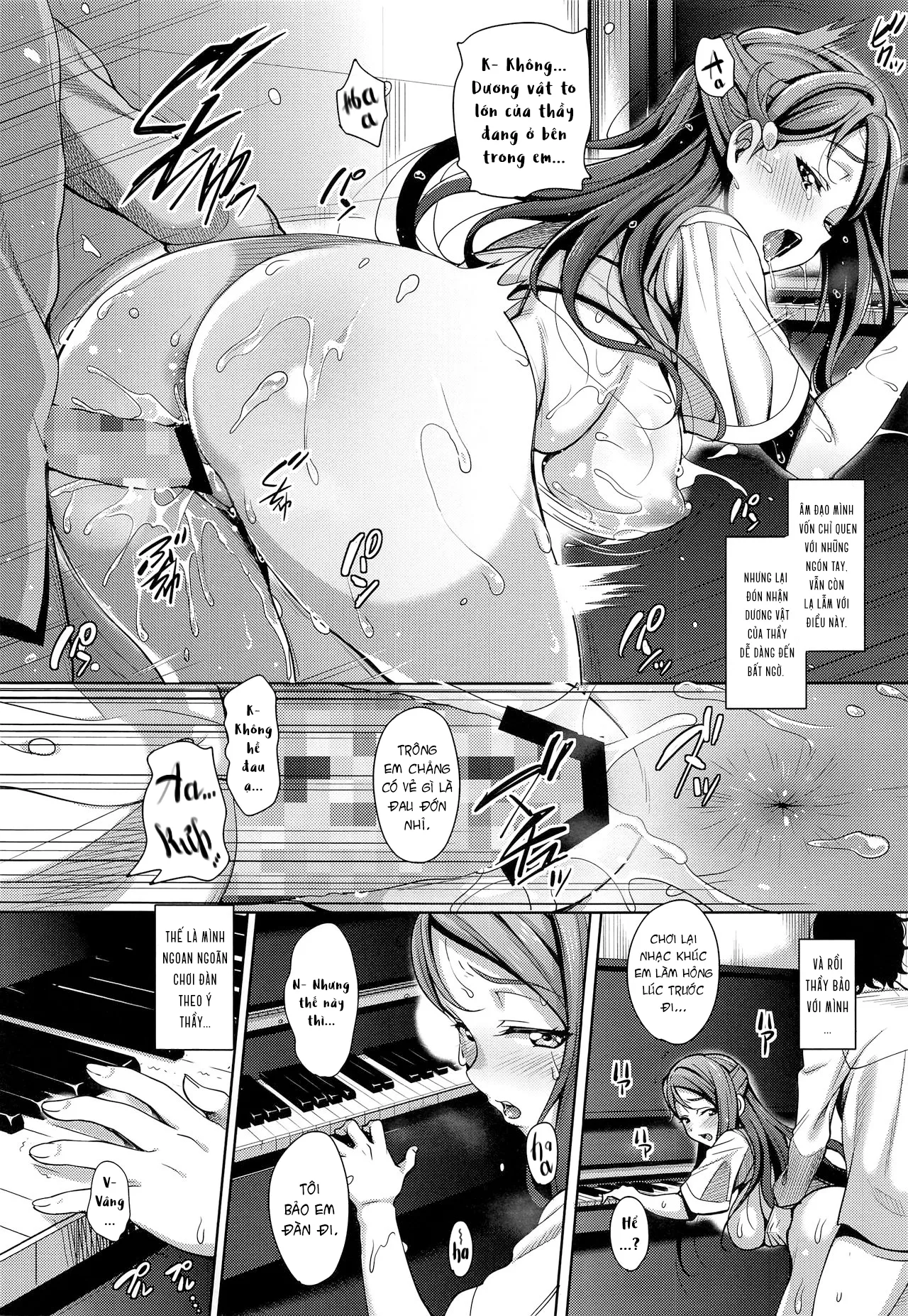 HentaiVN.net - Ảnh 8 - Học đàn đúng cách [Ano Hi Kanojo ga Piano o Hikenakatta Wake] - Chap 1