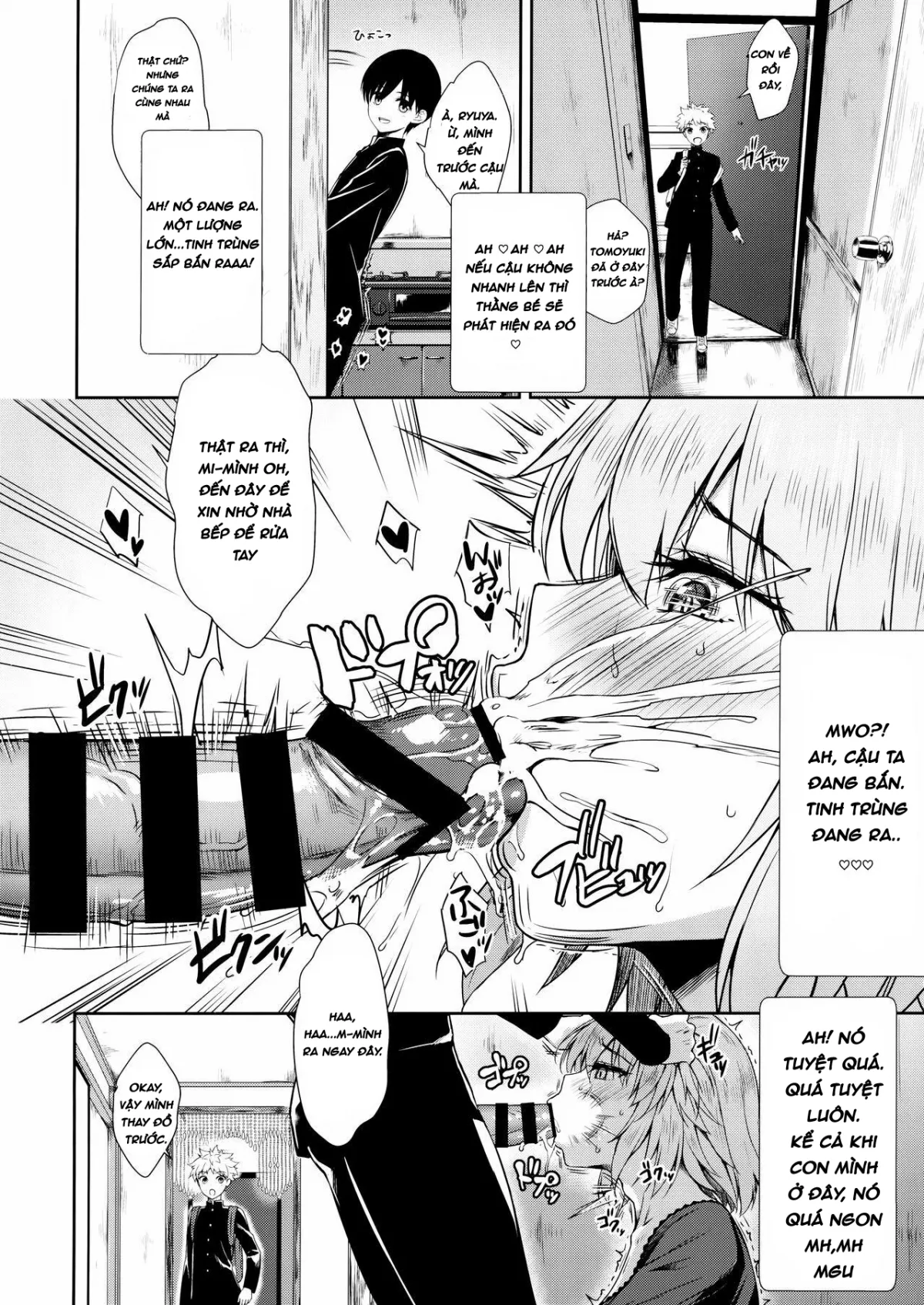 HentaiVN.net - Ảnh 6 - Musuko no Tomodachi ni Choukyou Sareru Hitozuma Servant [Người Mẹ ...Tuyệt... Nhất] - Chap 1
