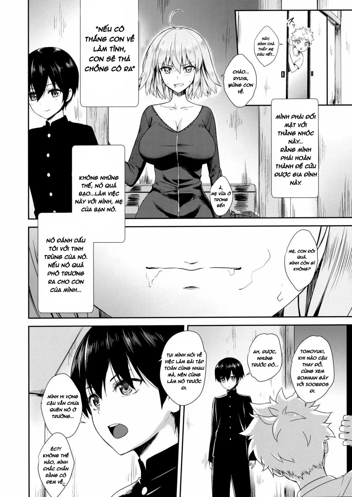 HentaiVN.net - Ảnh 8 - Musuko no Tomodachi ni Choukyou Sareru Hitozuma Servant [Người Mẹ ...Tuyệt... Nhất] - Chap 1