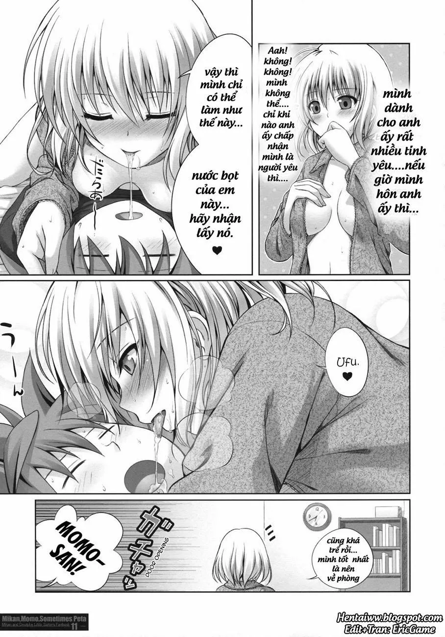 HentaiVN.net - Ảnh 10 - MIKAN,MOMO,SOMETIMES PETA (To Love-Ru Darkness) - Chap 1