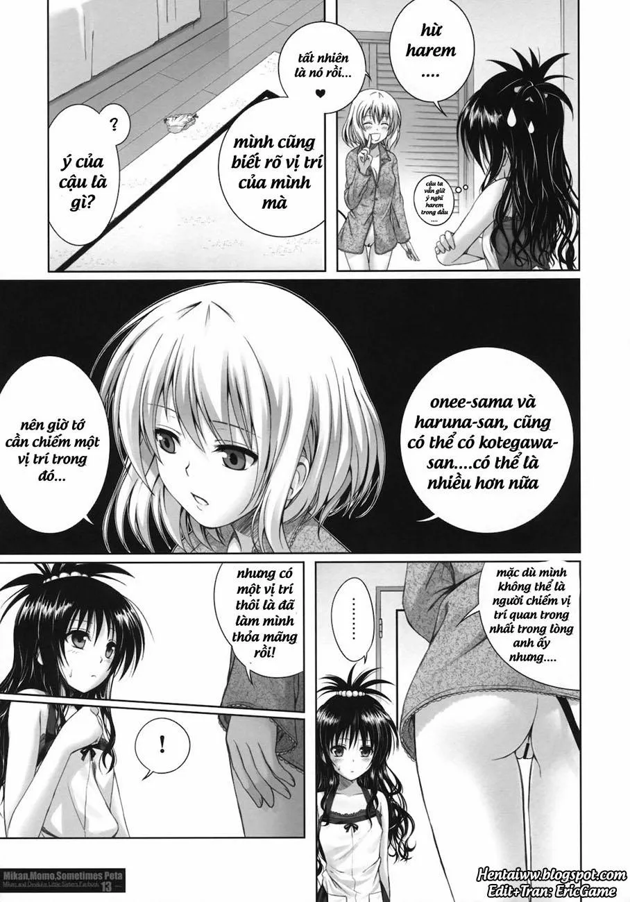 HentaiVN.net - Ảnh 12 - MIKAN,MOMO,SOMETIMES PETA (To Love-Ru Darkness) - Chap 1