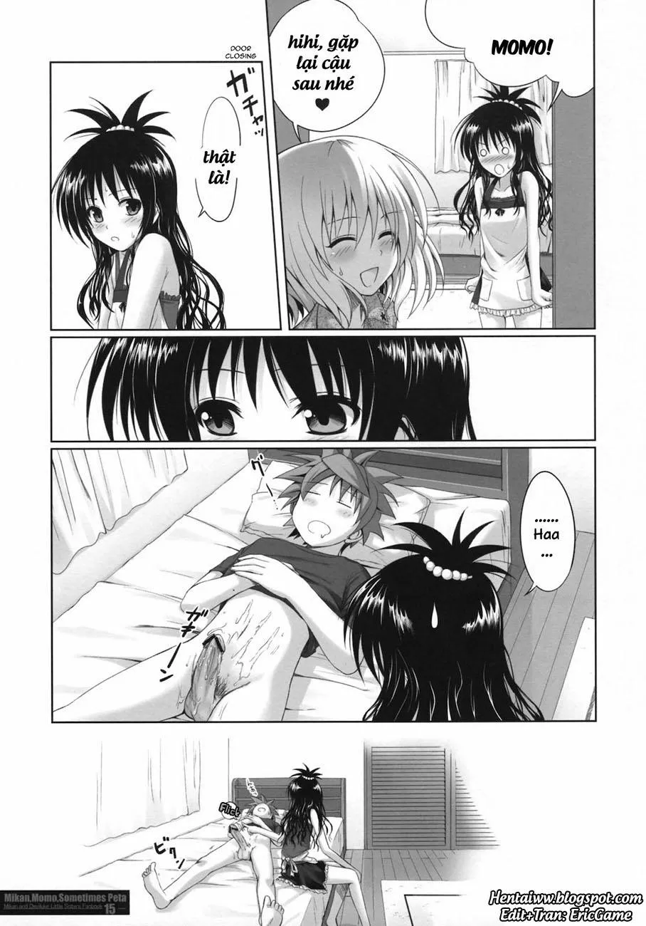 HentaiVN.net - Ảnh 14 - MIKAN,MOMO,SOMETIMES PETA (To Love-Ru Darkness) - Chap 1
