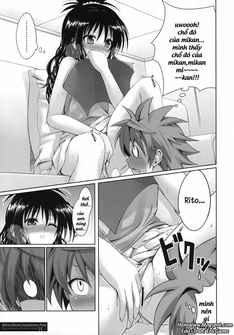 HentaiVN.net - Ảnh 20 - MIKAN,MOMO,SOMETIMES PETA (To Love-Ru Darkness) - Chap 1