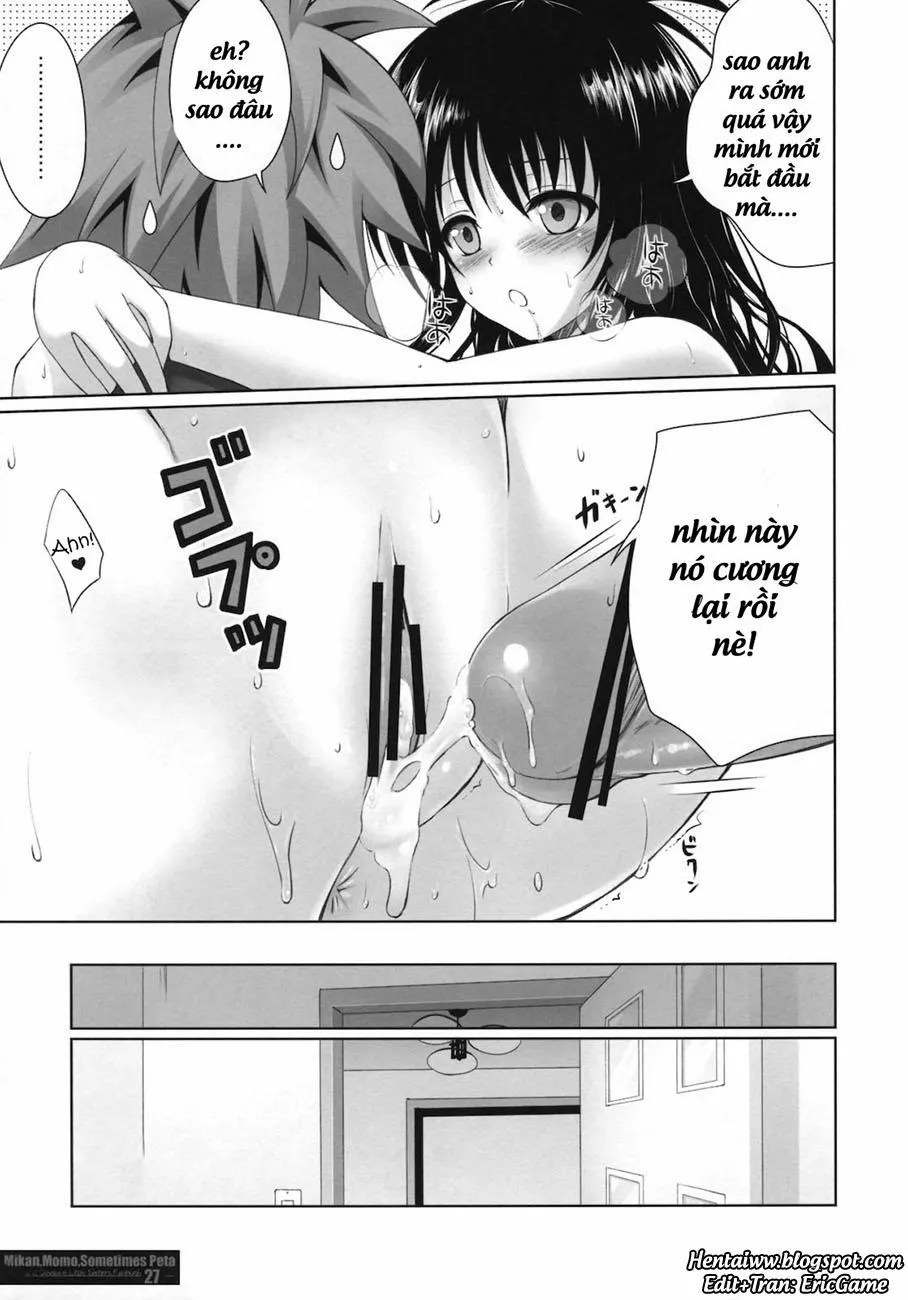 HentaiVN.net - Ảnh 26 - MIKAN,MOMO,SOMETIMES PETA (To Love-Ru Darkness) - Chap 1