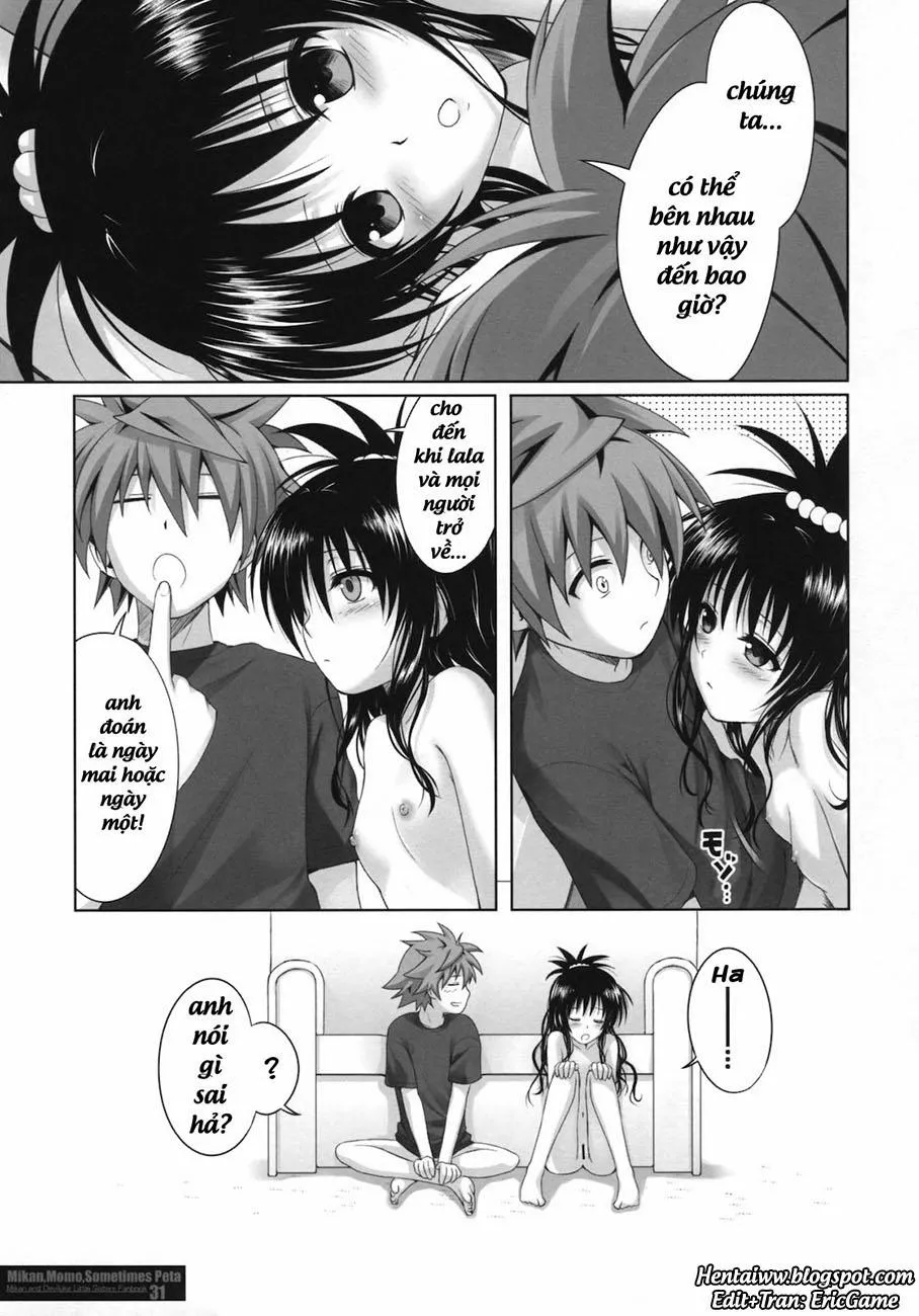 HentaiVN.net - Ảnh 30 - MIKAN,MOMO,SOMETIMES PETA (To Love-Ru Darkness) - Chap 1
