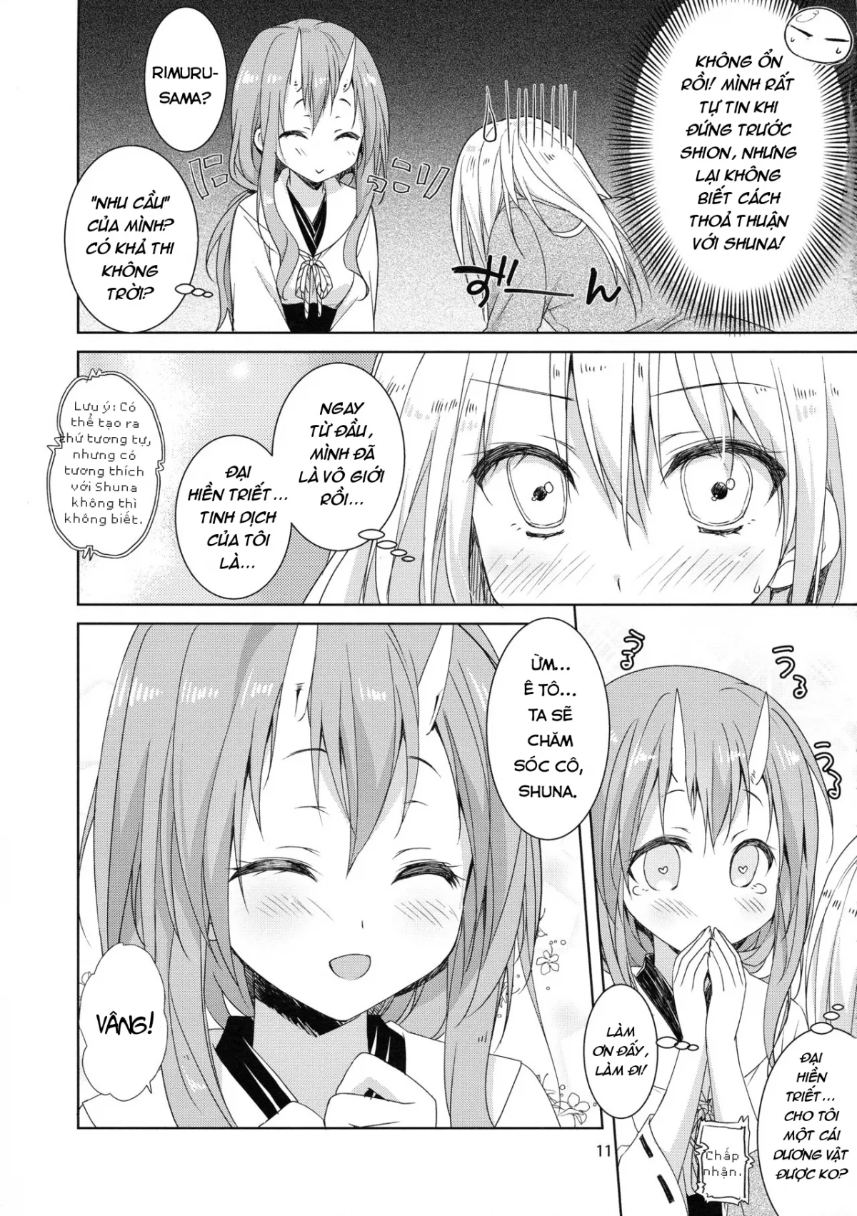 HentaiVN.net - Ảnh 11 - Shuna wa Rimuru-sama no Kodomo ga Hoshi no desu! [Shuna Muốn Có Con Với Rimuru- sama!] - Chap 1
