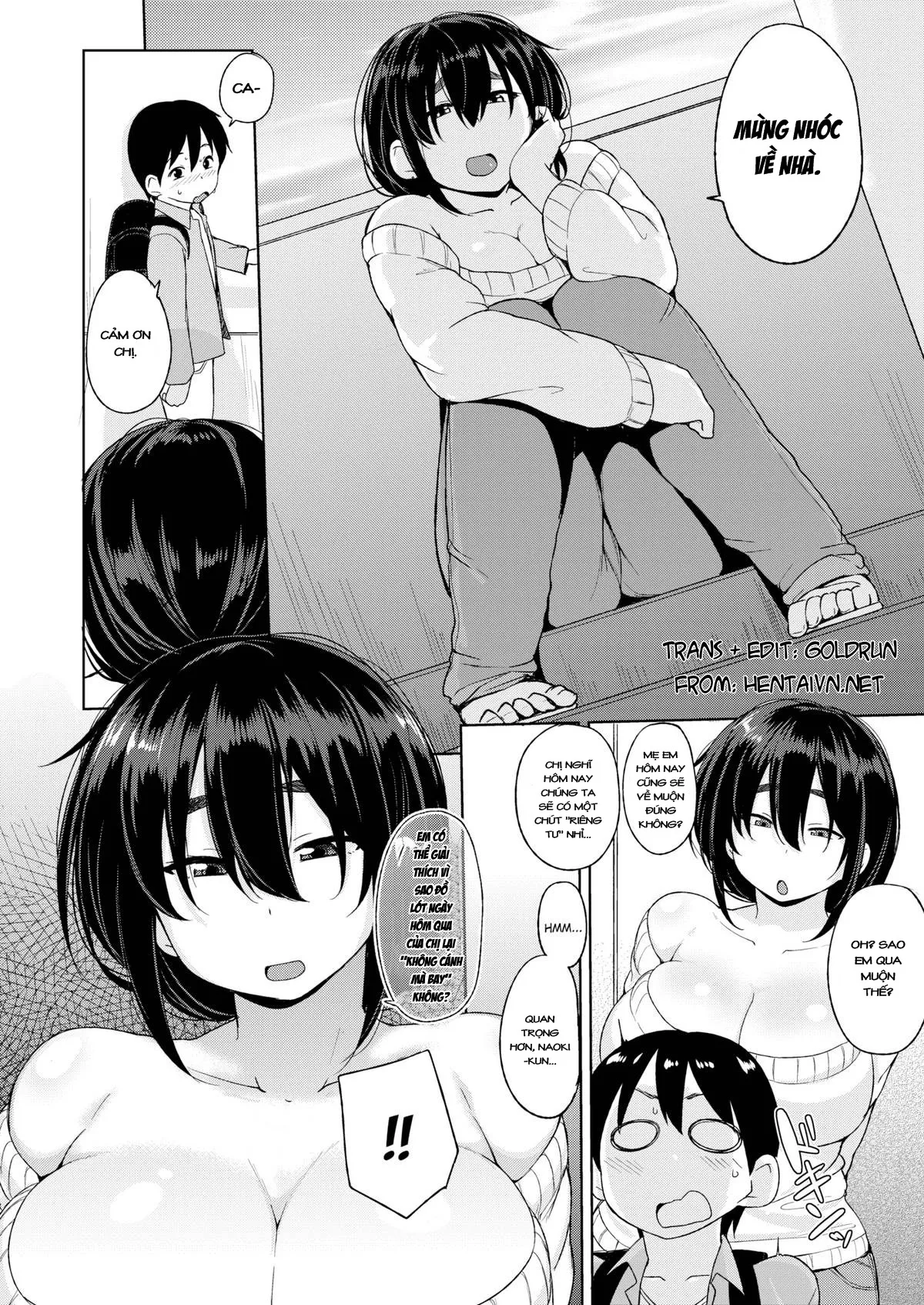 HentaiVN.net - Ảnh 4 - Chị hàng xóm nhà bên [Sunohara-san From Next Door] - Chap 1