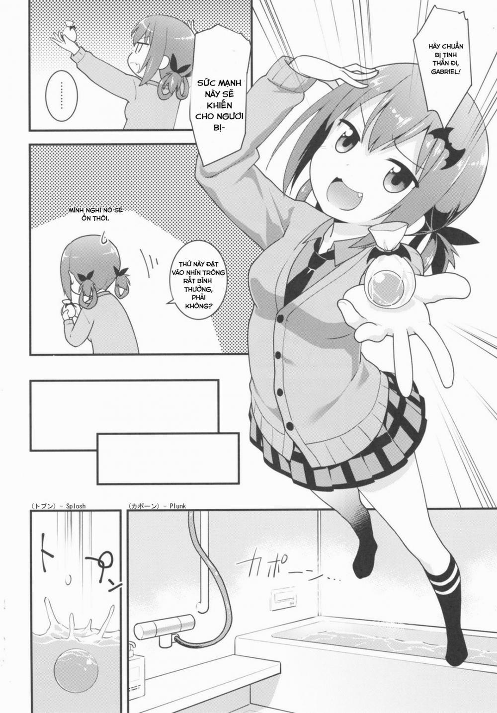 HentaiVN.net - Ảnh 5 - Satania VS Shokushuburo (Gabriel DropOut) [Satania VS Tentacle Bath] - Chap 1