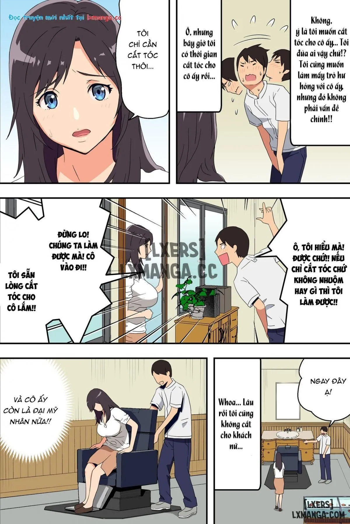 HentaiVN.net - Ảnh 10 - Barber Shop Fuck - Chap 1