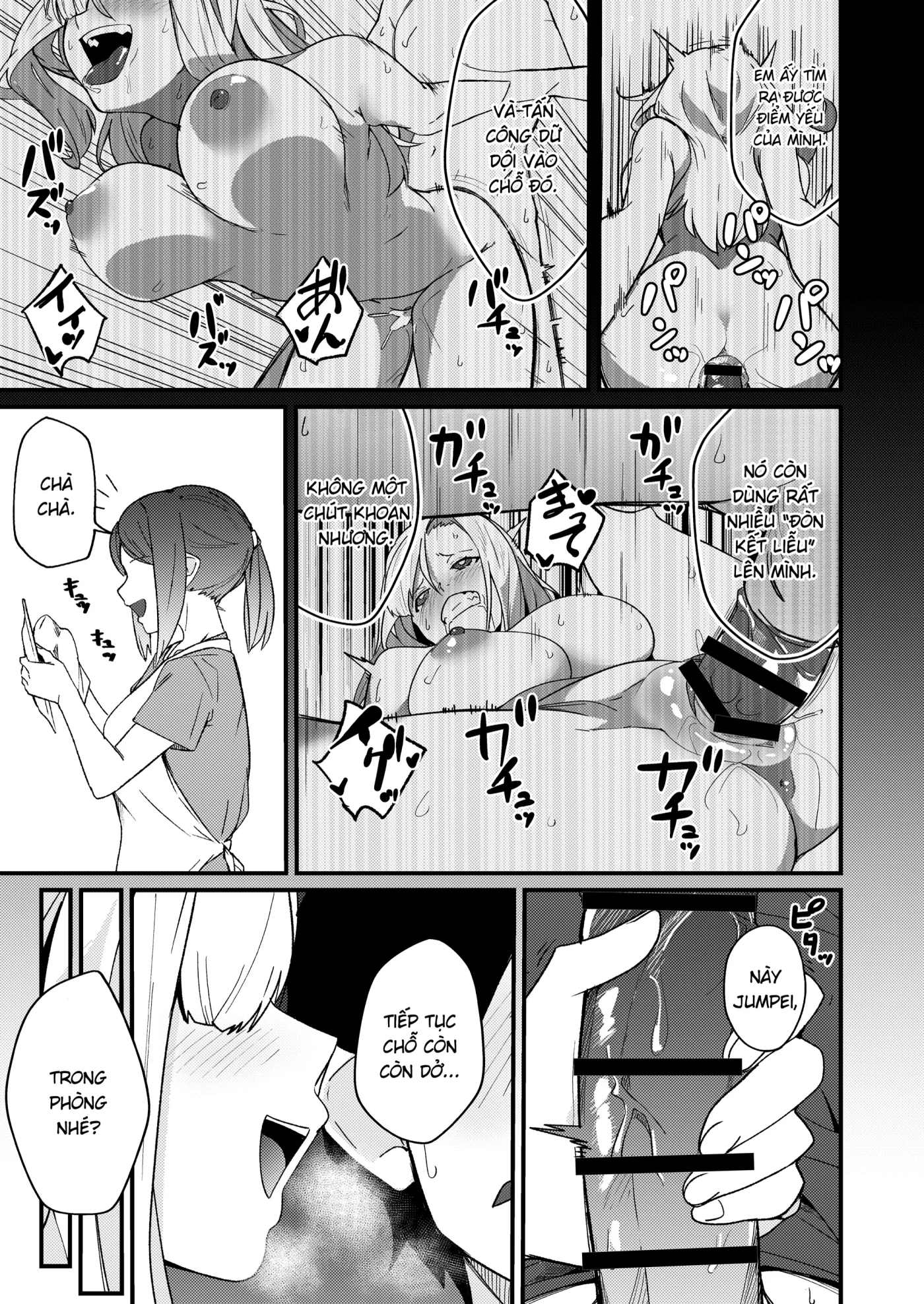 HentaiVN.net - Ảnh 38 - Chị em ghép cặp và cuộc sống tình dục bí mật [Kyoudai Matching ~Oya ni Naisho de Gachihame Koubi Seikatsu~] - Chap 2