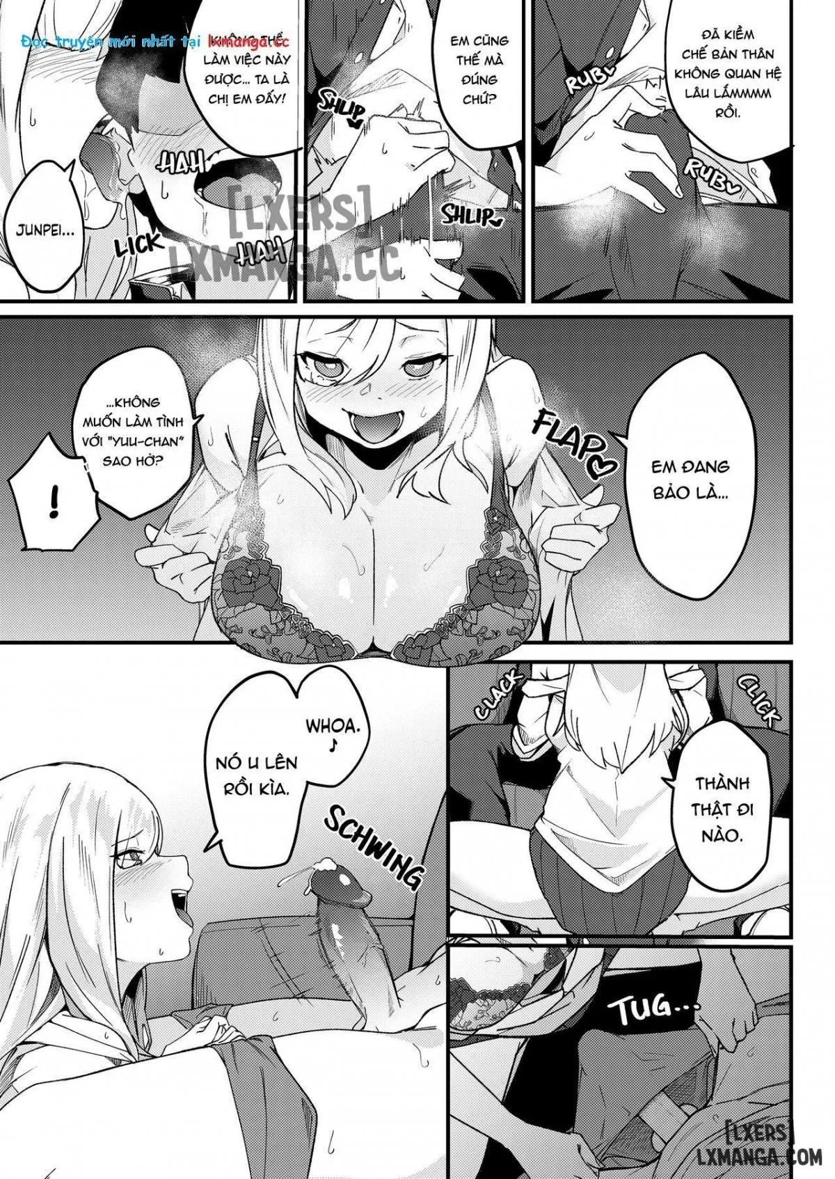 HentaiVN.net - Ảnh 15 - Chị em ghép cặp và cuộc sống tình dục bí mật [Kyoudai Matching ~Oya ni Naisho de Gachihame Koubi Seikatsu~] - Chap 3
