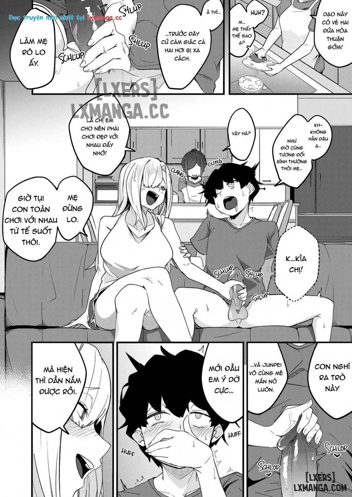 HentaiVN.net - Ảnh 34 - Chị em ghép cặp và cuộc sống tình dục bí mật [Kyoudai Matching ~Oya ni Naisho de Gachihame Koubi Seikatsu~] - Chap 3