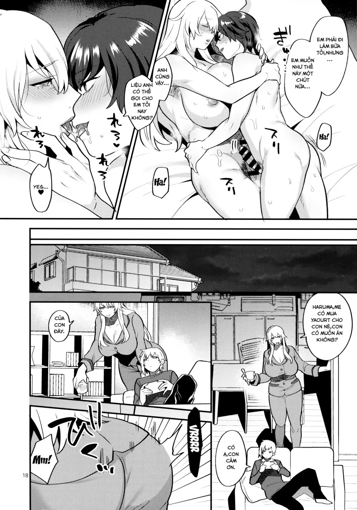HentaiVN.net - Ảnh 16 - Shemale Single Mother No Yukari-San - Chap 1