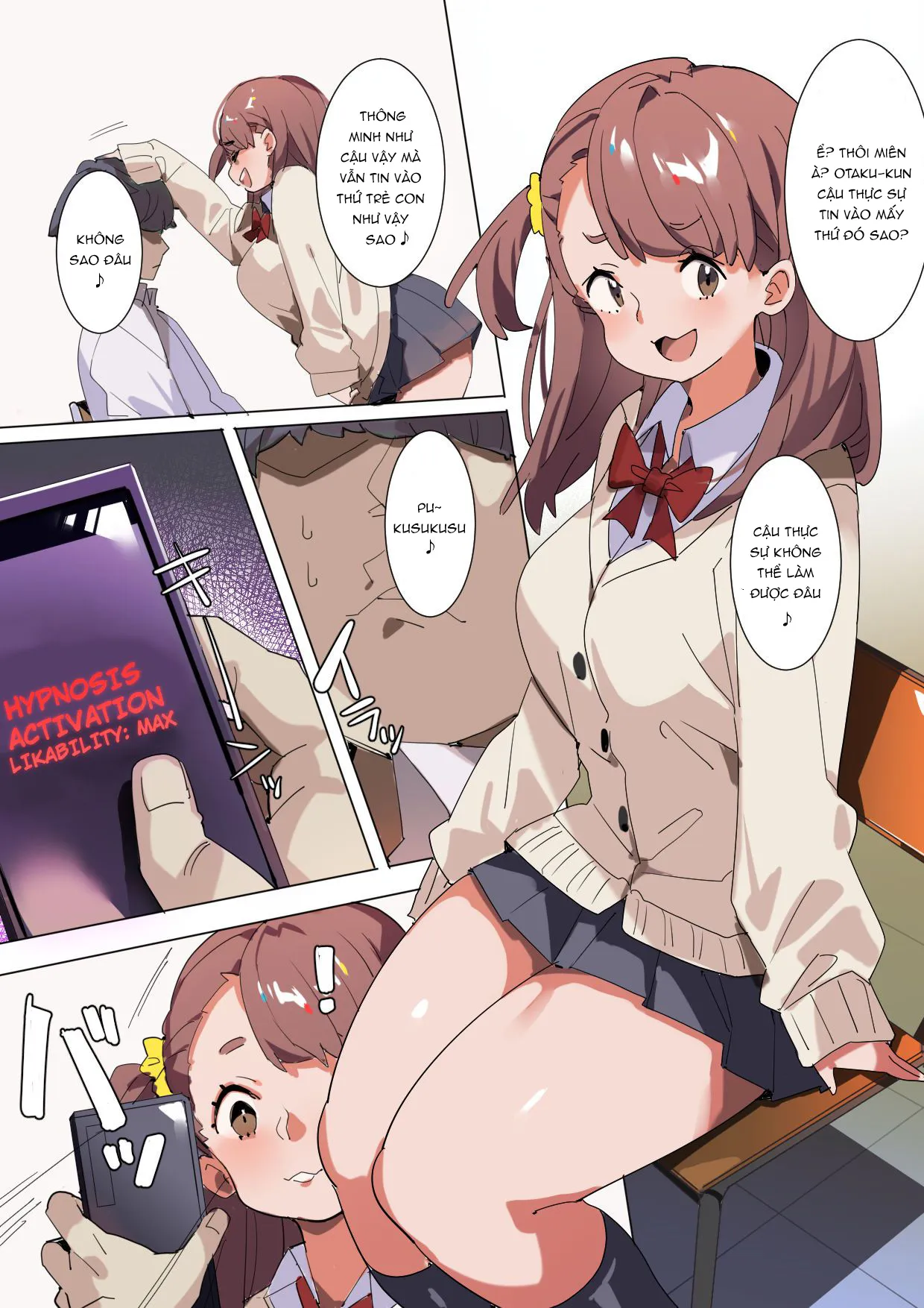 HentaiVN.net - Ảnh 5 - Ứng Dụng Thôi Miên [Silencing a Gyaru With a Hypnosis App] - Chap 1