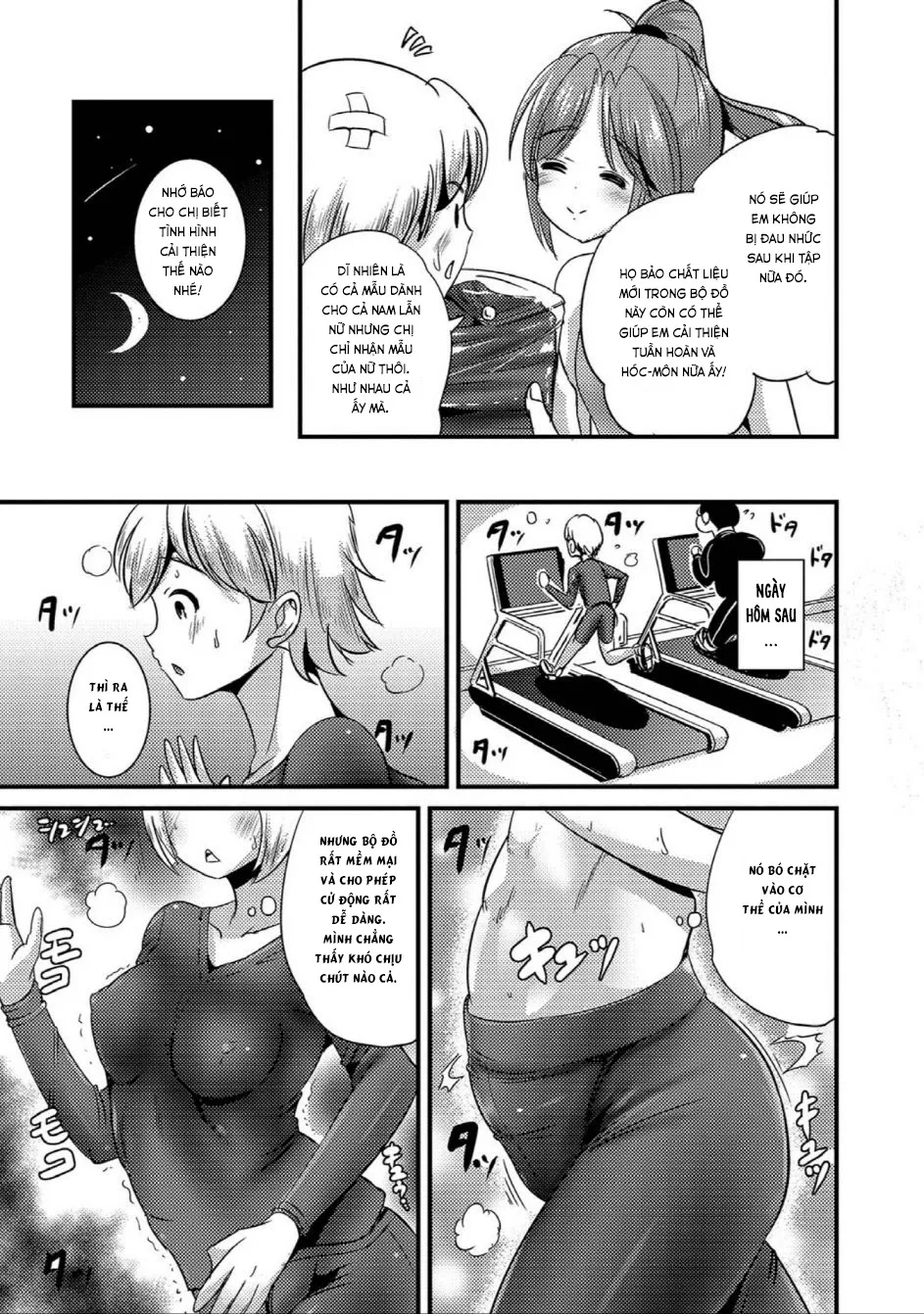HentaiVN.net - Ảnh 4 - Gái Có Cu Tập Thể Dục! [TS Tights] - Chap 1