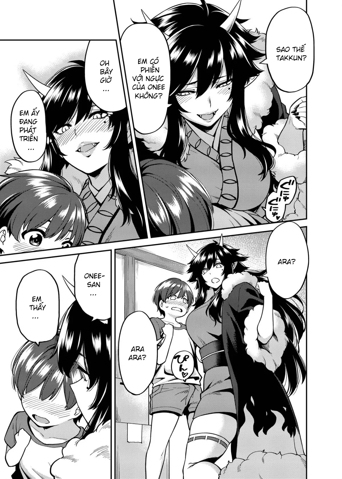 HentaiVN.net - Ảnh 6 - Takkun and the Oni Onee-san [Takkun to Oni no Onee-san] - Chap 1