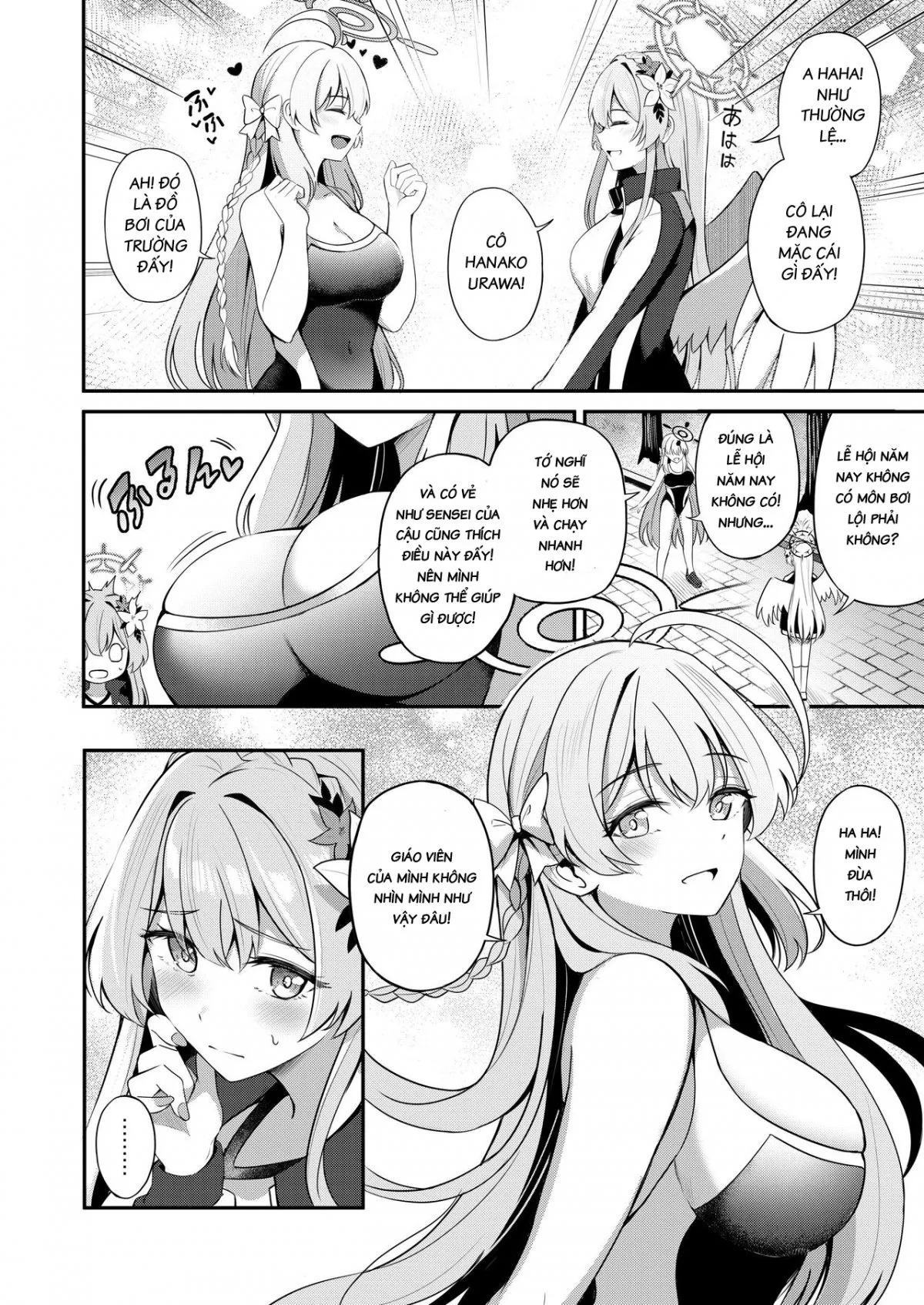 HentaiVN.net - Ảnh 3 - Em không phải là bánh cho thầy ăn đâu! [(私は先生のお菓子じゃないです(ブルーアーカイブ)] - Chap 1