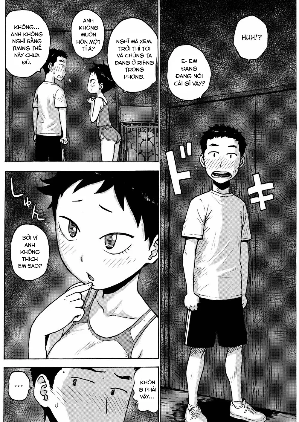 HentaiVN.net - Ảnh 4 - A night in the gym storehouse [Buổi đêm trong phòng dụng cụ thể thao.] - Chap 1