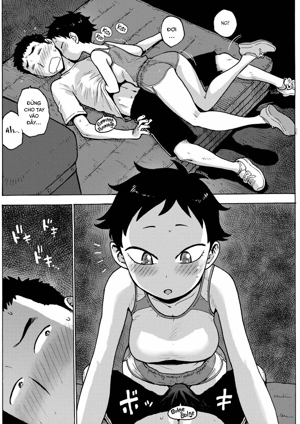 HentaiVN.net - Ảnh 6 - A night in the gym storehouse [Buổi đêm trong phòng dụng cụ thể thao.] - Chap 1