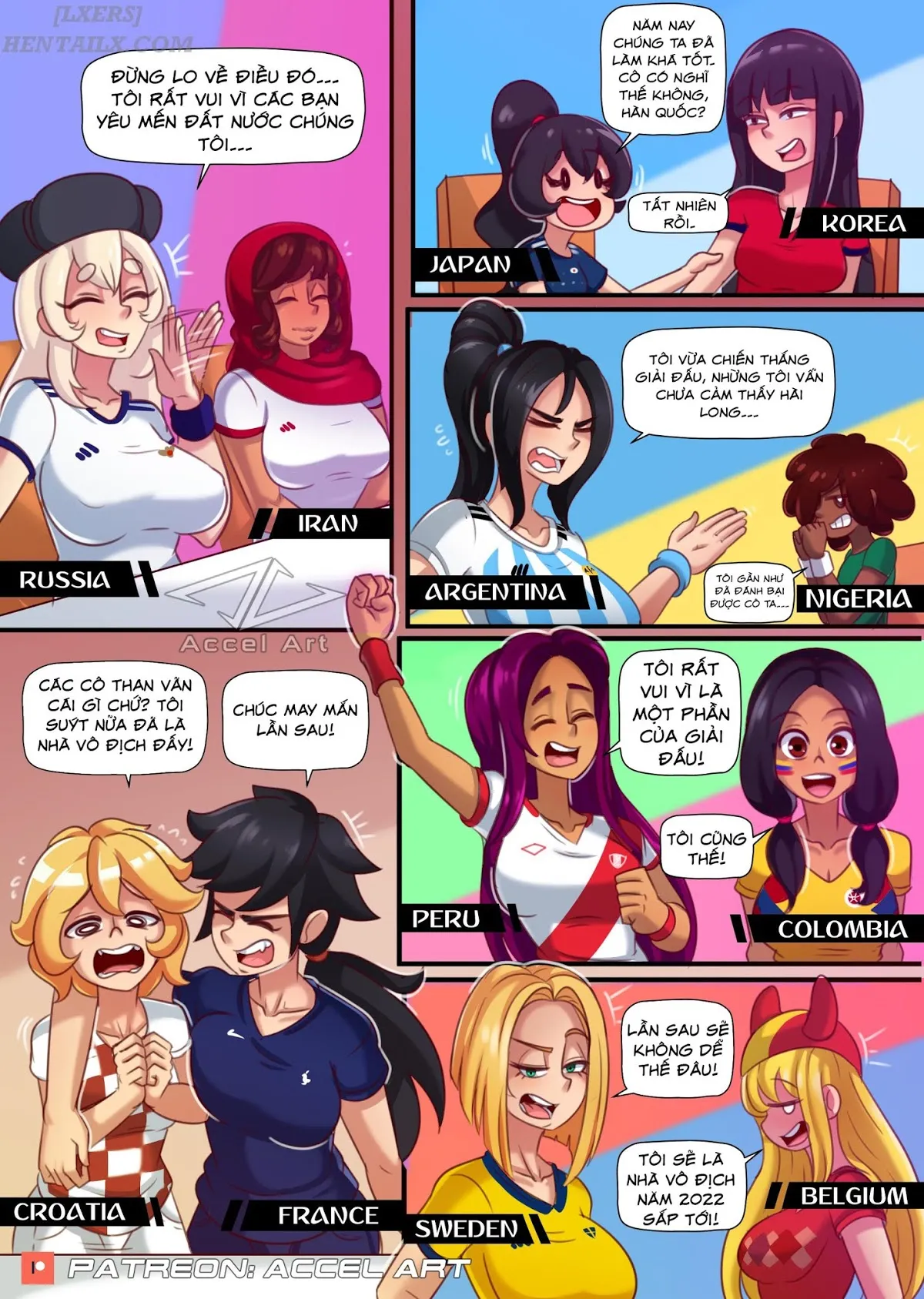 HentaiVN.net - Ảnh 5 - World Cup Girls - Chap 1