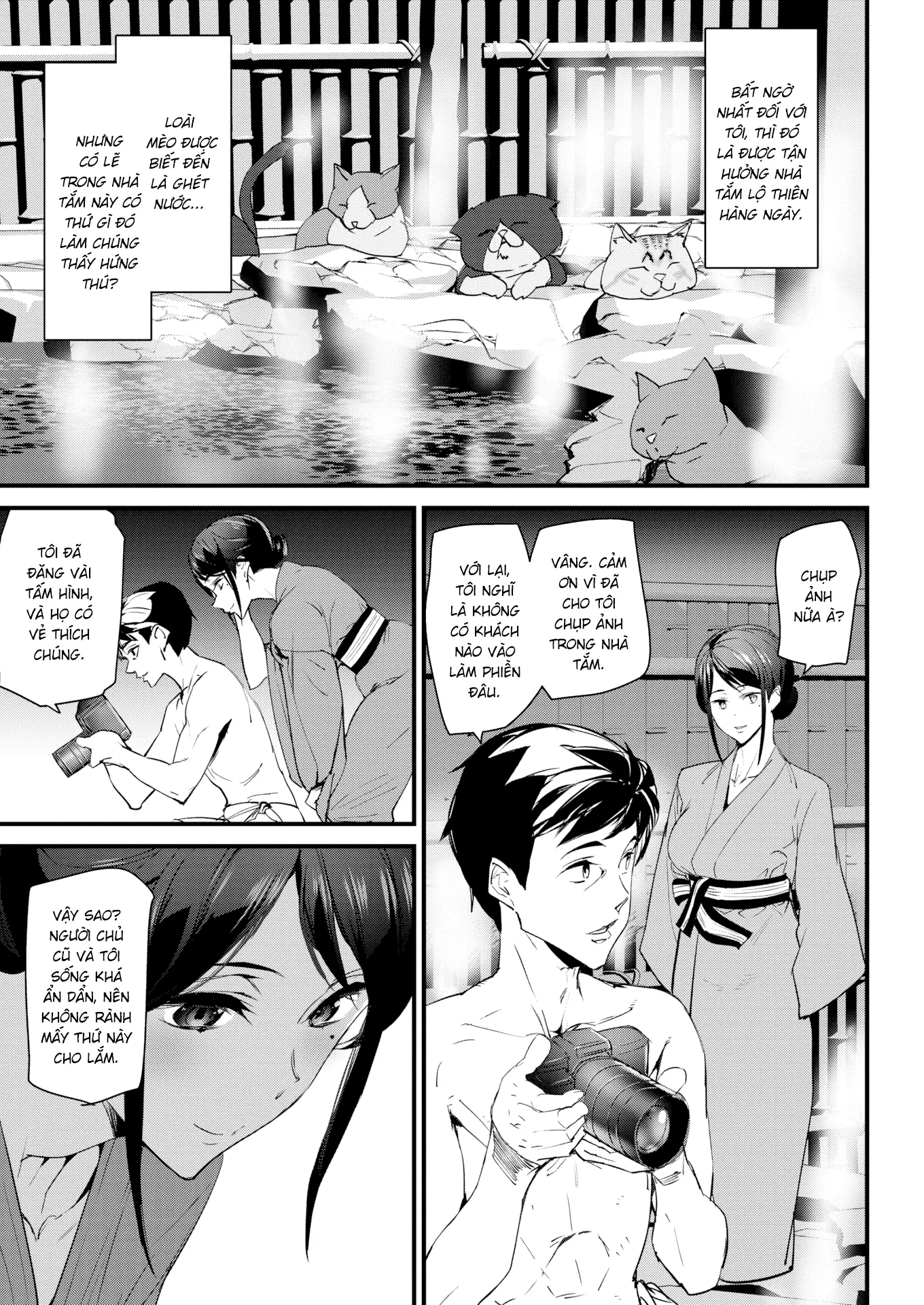 HentaiVN.net - Ảnh 7 - Bà chủ suối nước nóng [The Cat Spring's Young Matron] - Chap 1