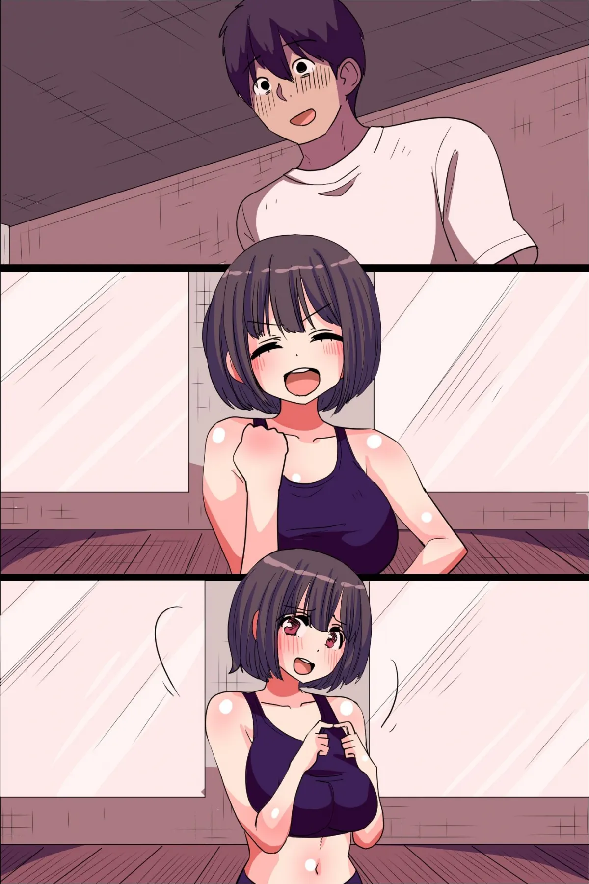 HentaiVN.net - Ảnh 12 - Kyonyuu de Kawaii Nyotai-hame-ana de Pakopako Tanetsuke-training Dekiru Gym - Chap 1