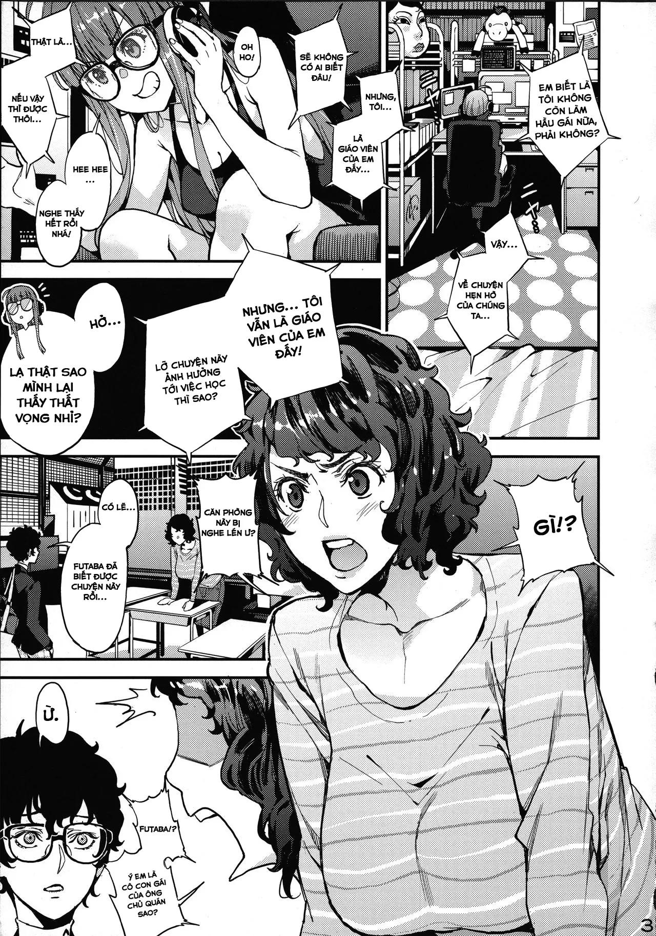 HentaiVN.net - Ảnh 3 - Kawakami Sensei to Futaba no Himitsu Kojin Jugyou (Persona 5) - Chap 1