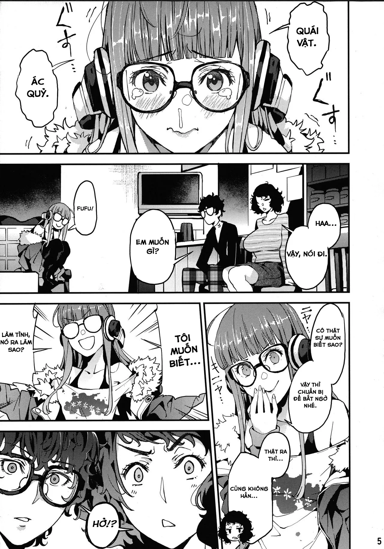 HentaiVN.net - Ảnh 5 - Kawakami Sensei to Futaba no Himitsu Kojin Jugyou (Persona 5) - Chap 1