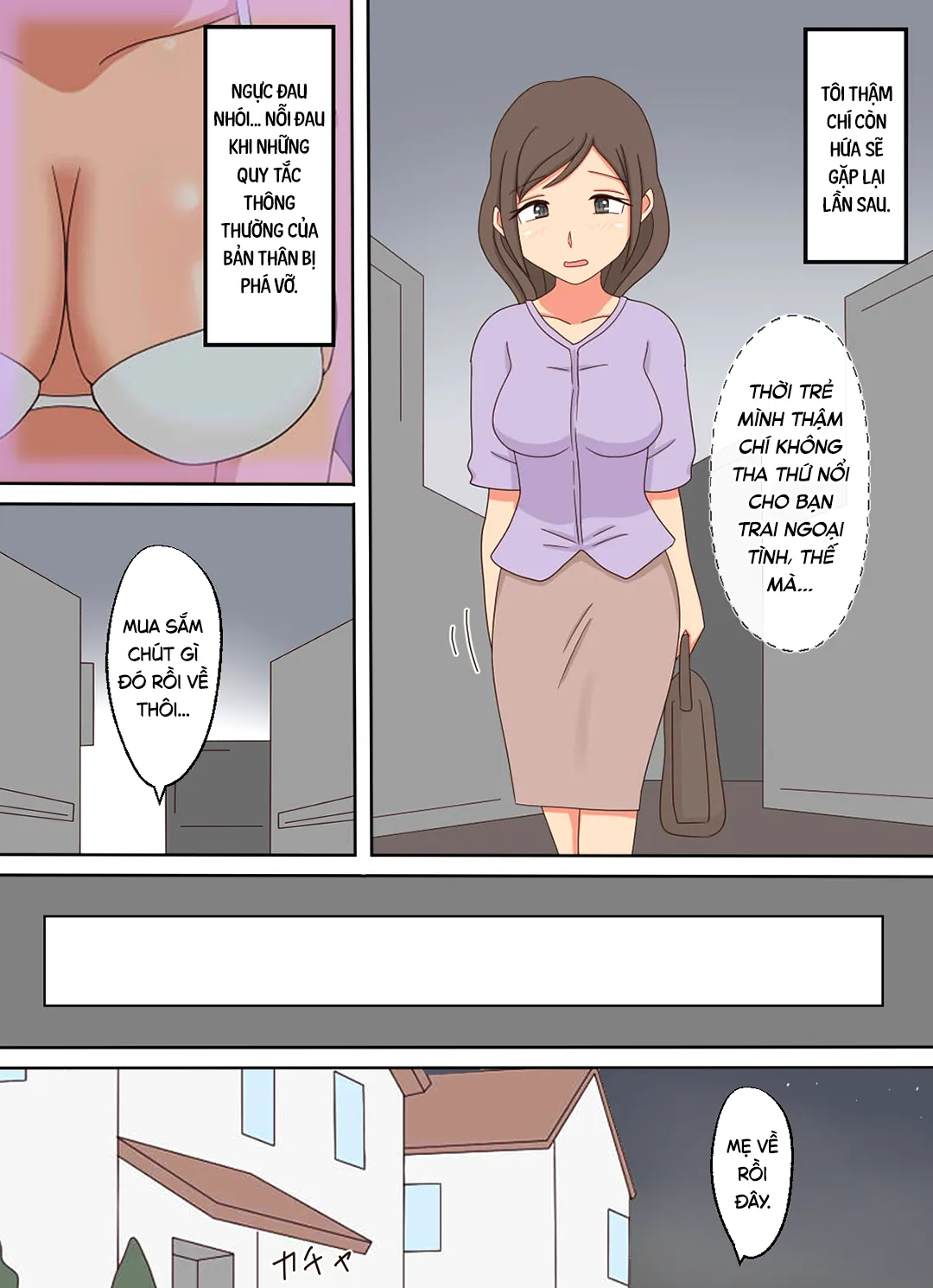 HentaiVN.net - Ảnh 13 - Sau khi xem sex mẹ con, cô ấy cũng muốn làm với con trai - Chap 1
