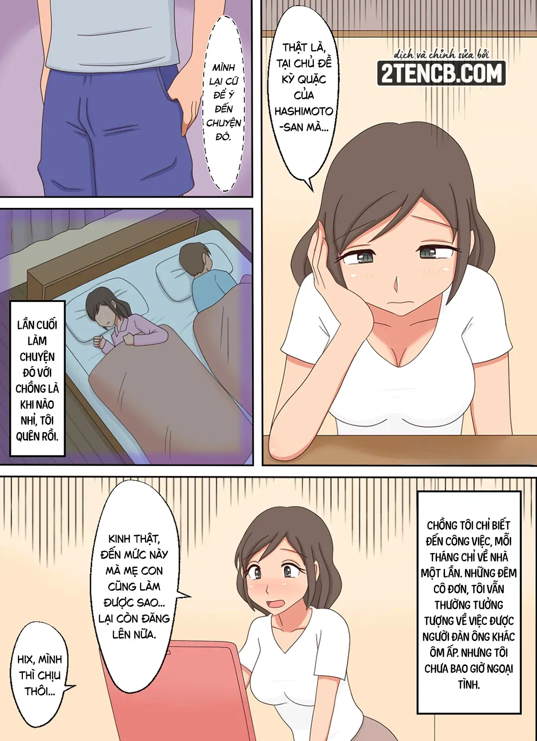 HentaiVN.net - Ảnh 4 - Sau khi xem sex mẹ con, cô ấy cũng muốn làm với con trai - Chap 1