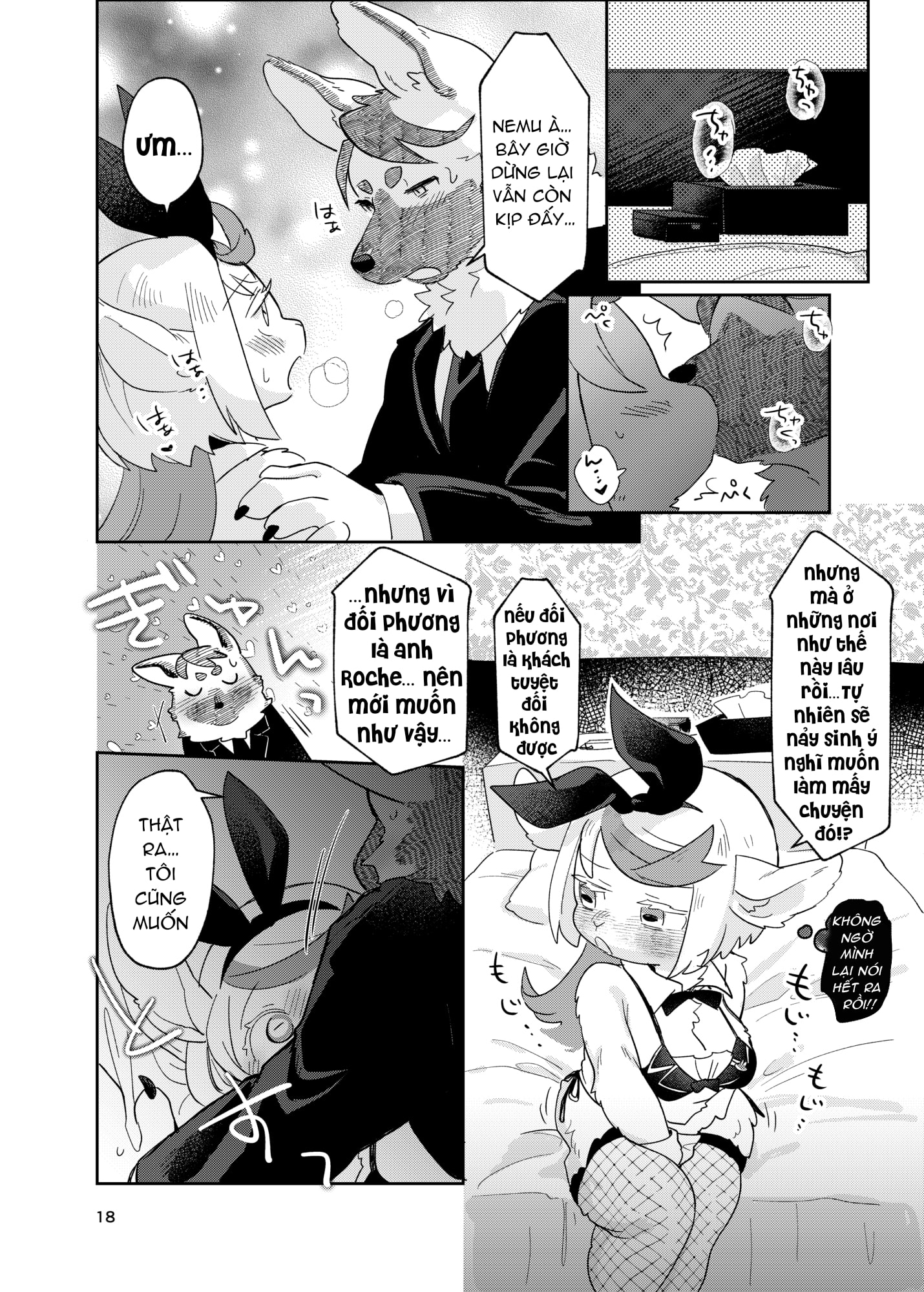 HentaiVN.net - Ảnh 18 - Chào mừng quý khách đến với quán bar Thỏ Bay Bổng - Chap 1